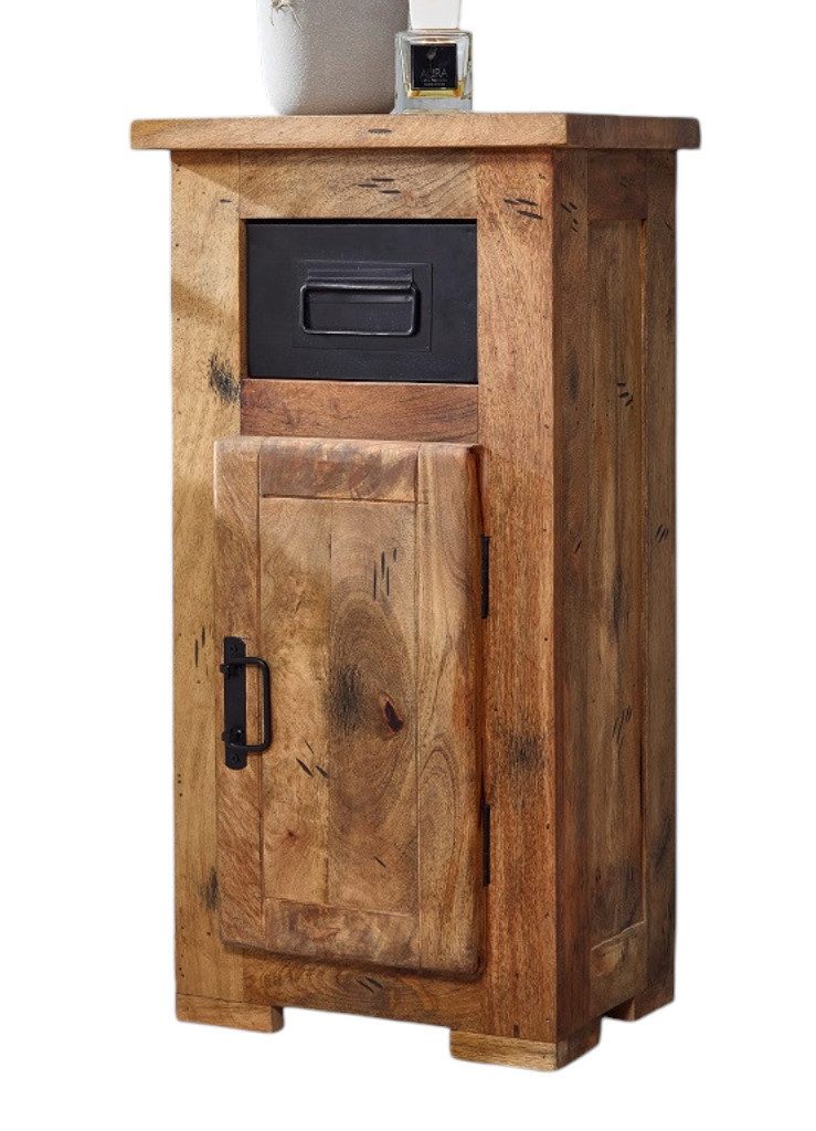 Main Möbel Unterschrank Badunterschrank 42x80cm 'Railroad' Mango & Eisen