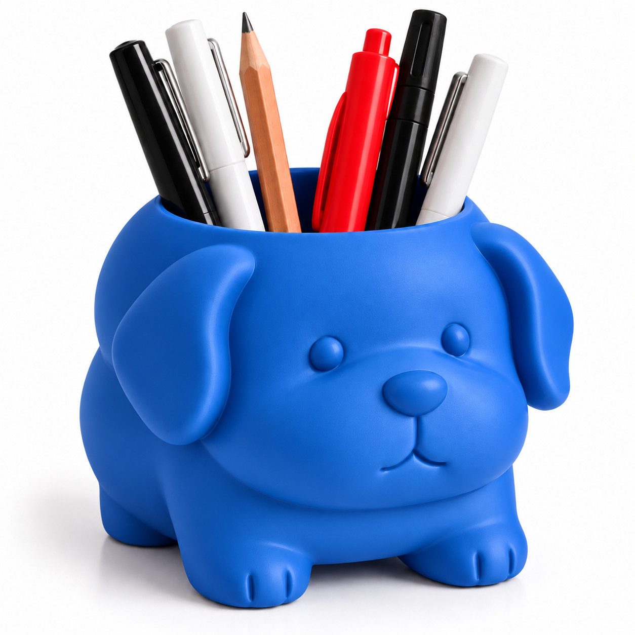 Alpha Electronics Schreibtisch-Organizer Stifthalter im Hunde-Design – Behälter für Stifte, Marker & Bürobedarf (Sparangebot, 1 St., 1tlg), Deko für Büro, Schule & Kinderzimmer