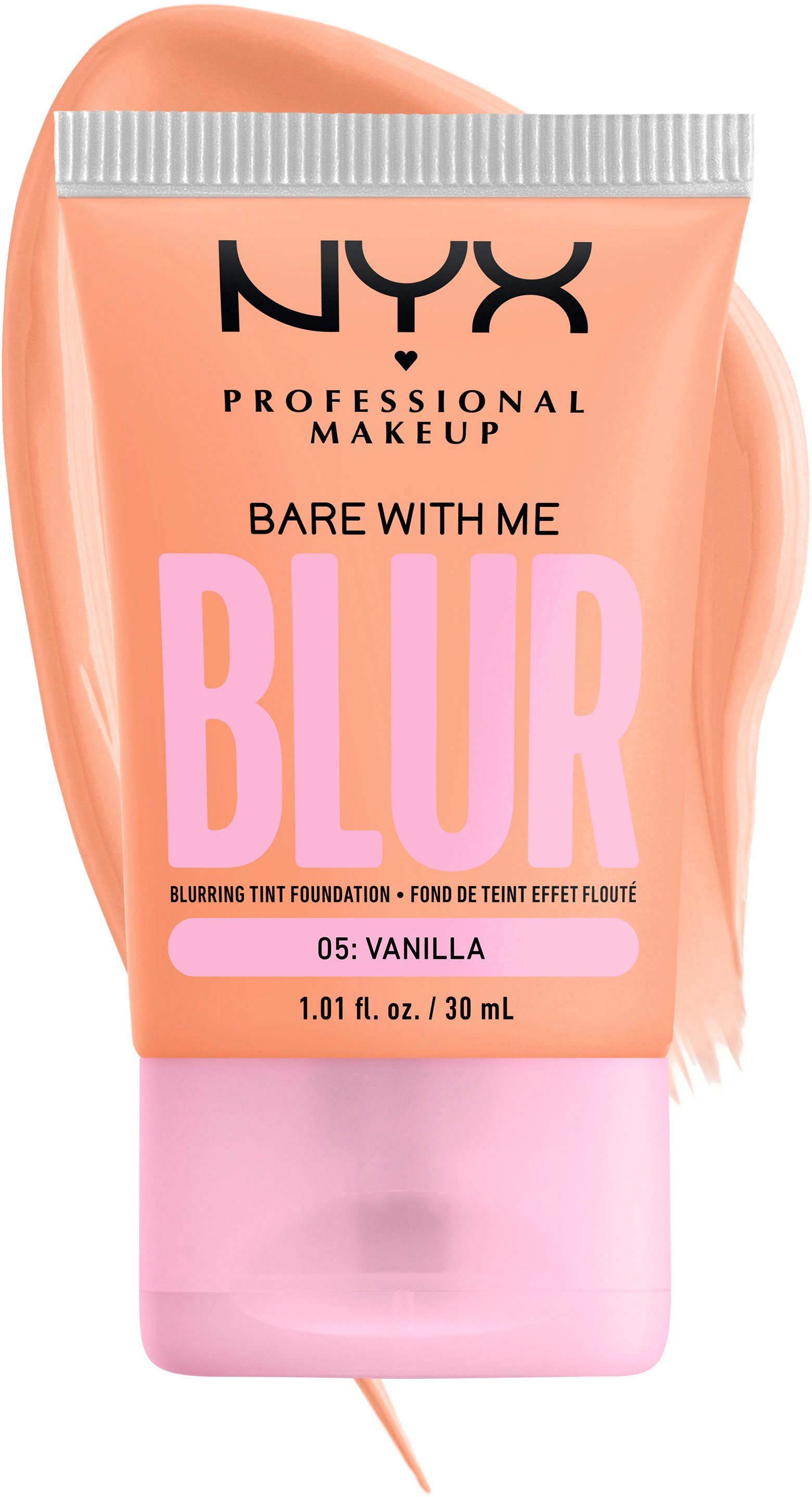 NYX PROFESSIONAL MAKEUP Foundation BARE WITH ME BLUR SKIN TINT, mit langanhaltender Formel
