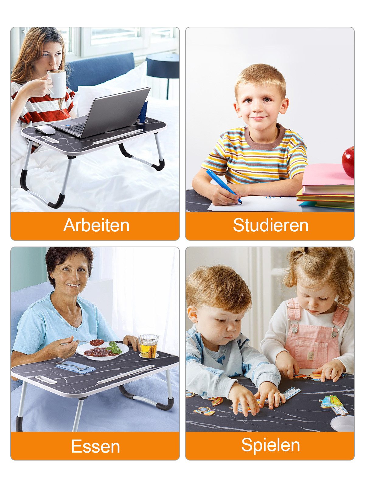 Youyijia Wickeltisch Laptoptisch Betttisch Laptopständer Bett-Schreibtisch günstig online kaufen