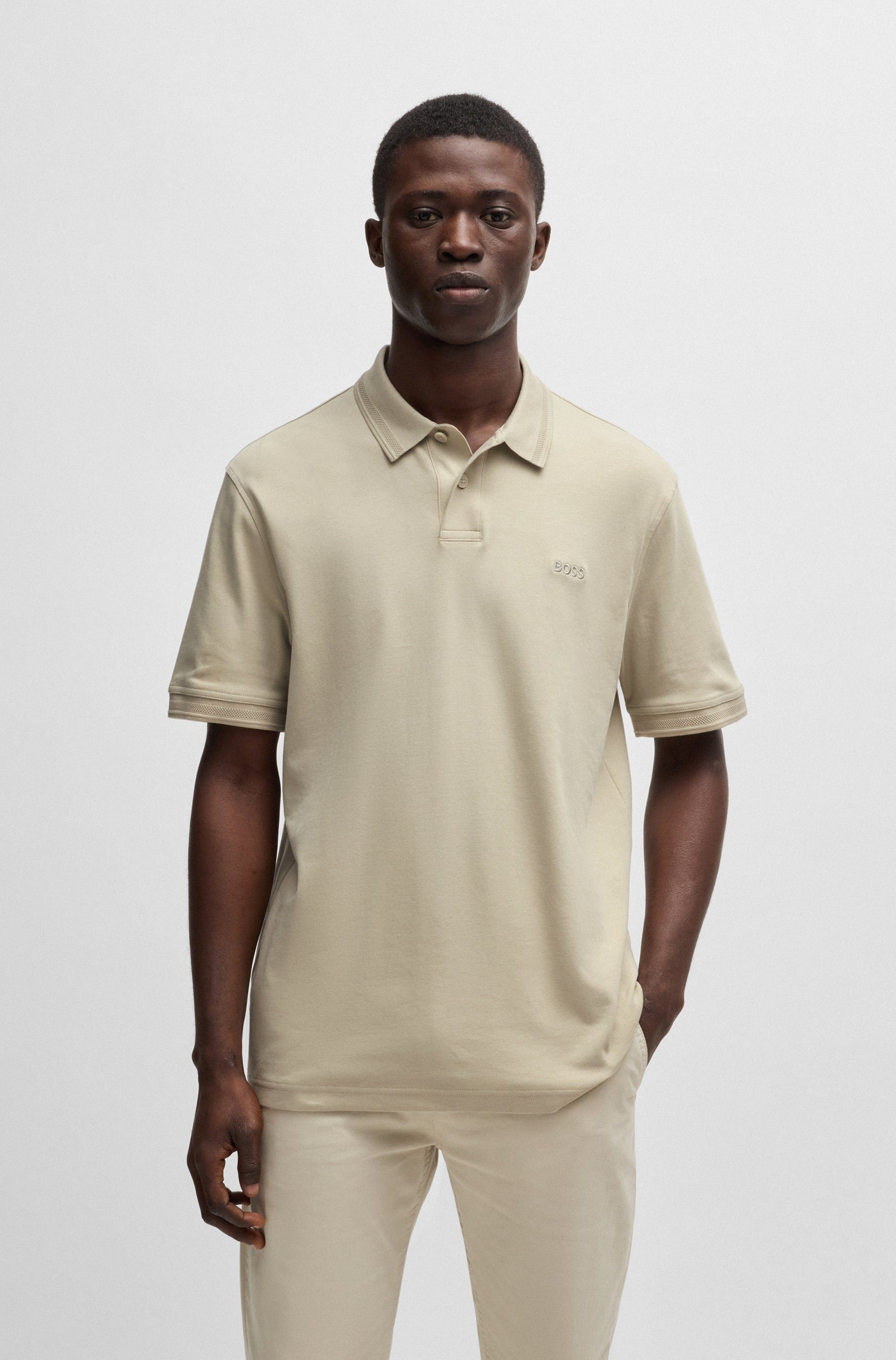 BOSS ORANGE Poloshirt Pe_Interlock mit Polokragen günstig online kaufen