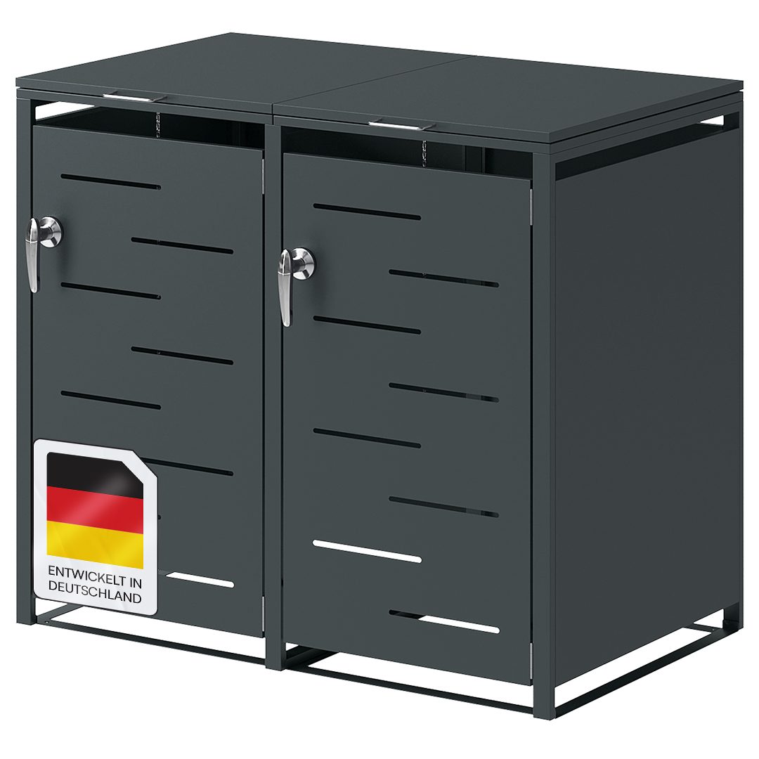 STEELSØN Mülltonnenbox Diorus 240L, abschließbar (Anthrazit, günstig online kaufen