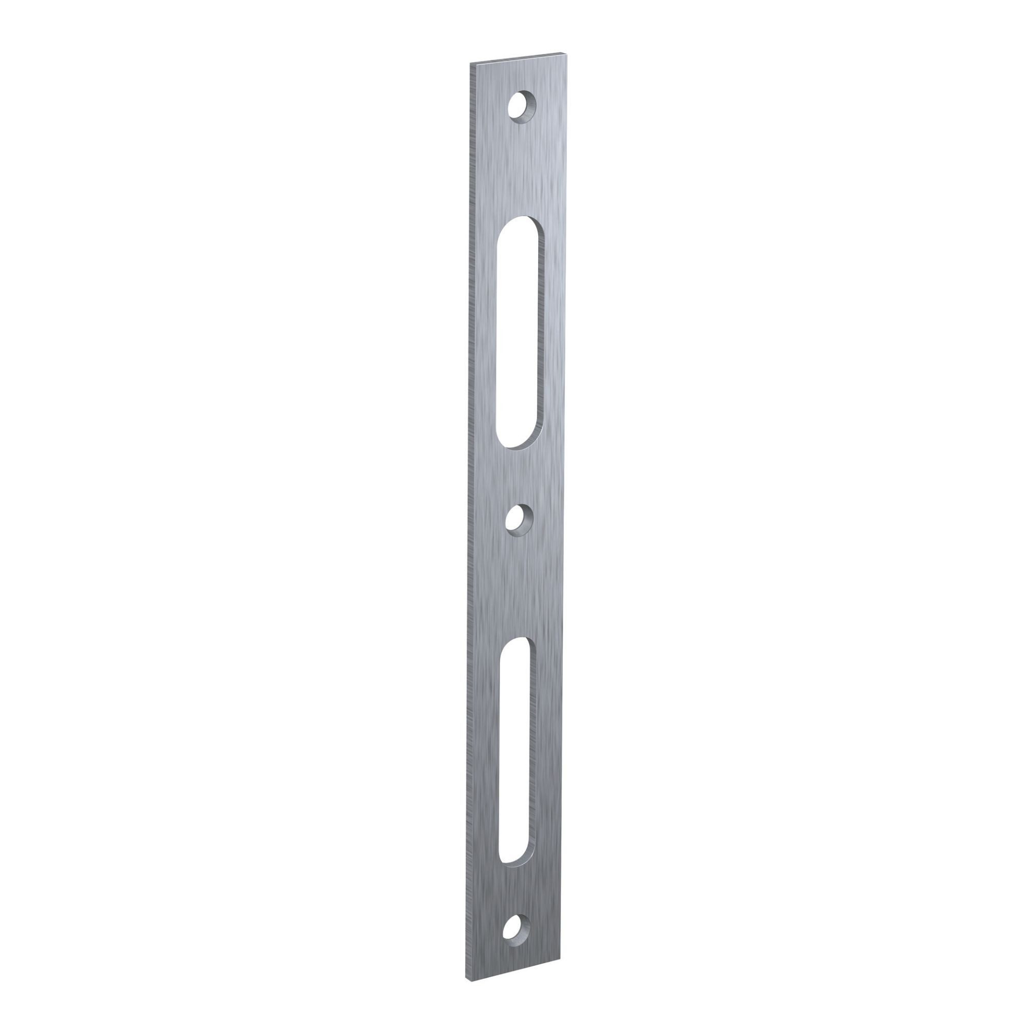 BASI Flachschließblech Schließblech, (Packung), verzinkt, käntig, L 215 x B 24 x Stärke 3 mm, DIN Rechts /Links