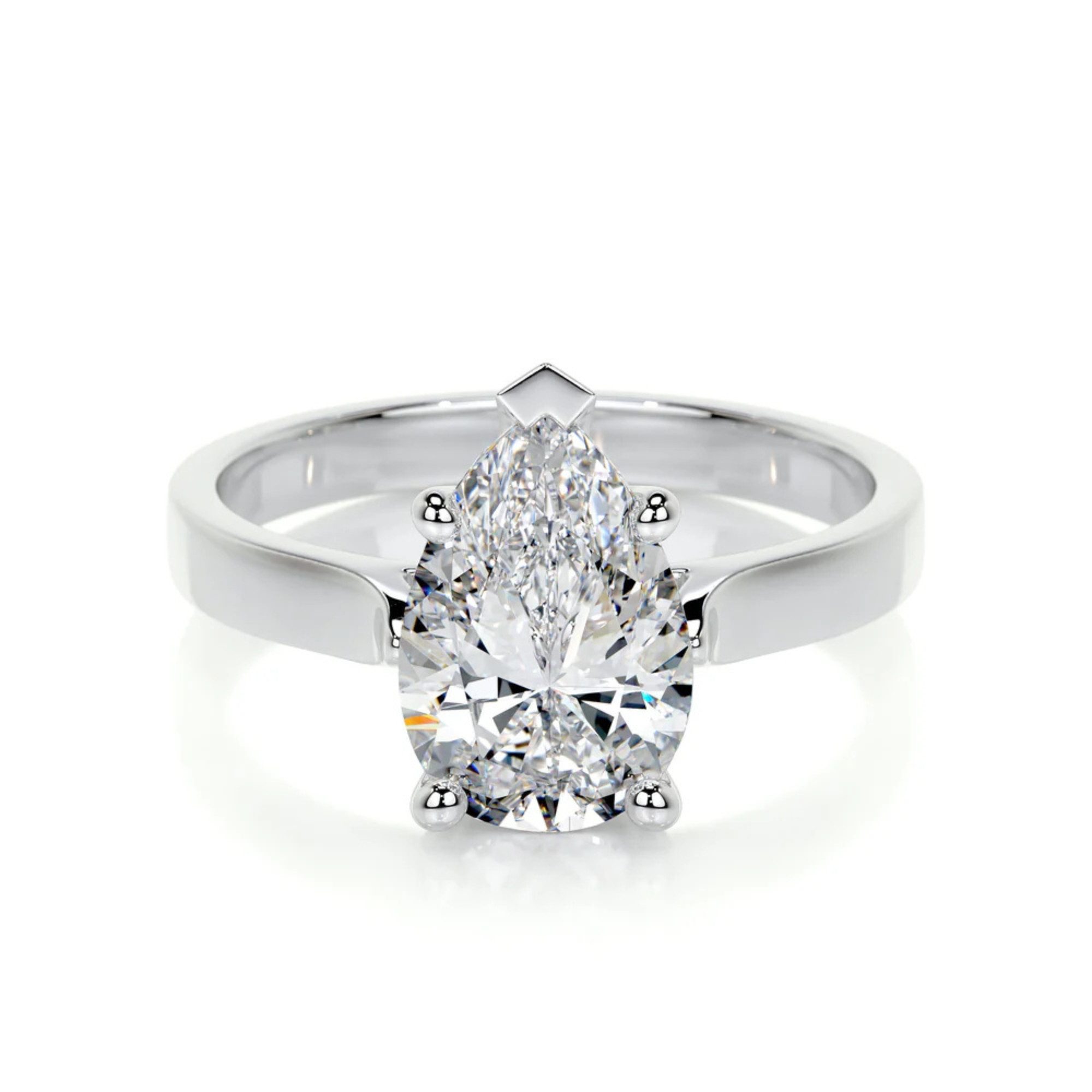 Nicole Manson Diamantring Tropfenschliff Labordiamant 585 Gold Кольца 1ct bis 3ct, Solitärringe