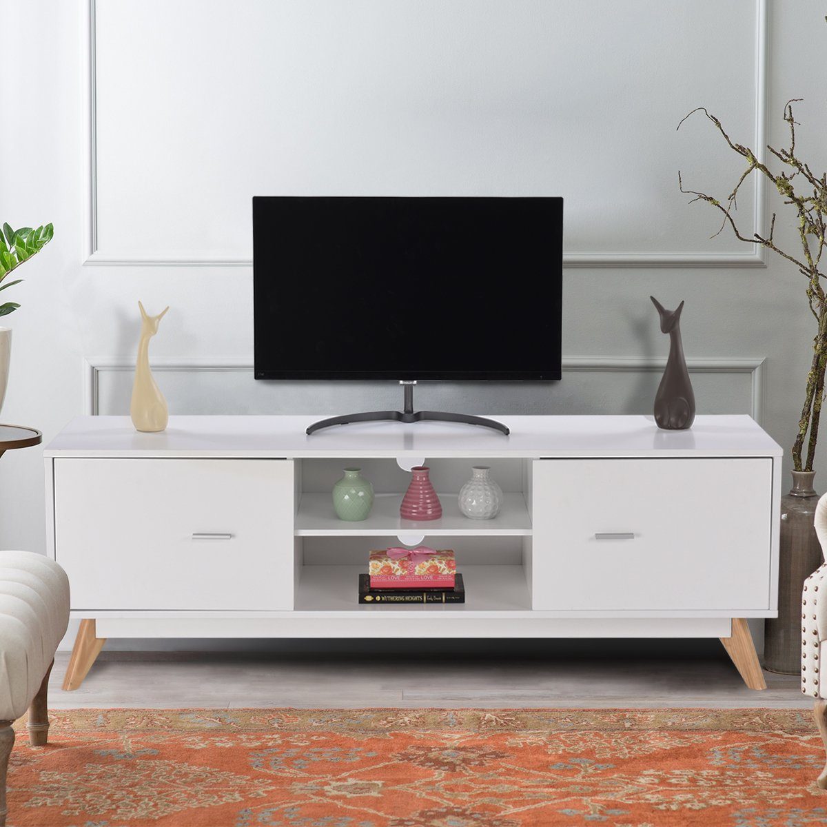 COSTWAY TV-Schrank mit 2 Türen & günstig online kaufen