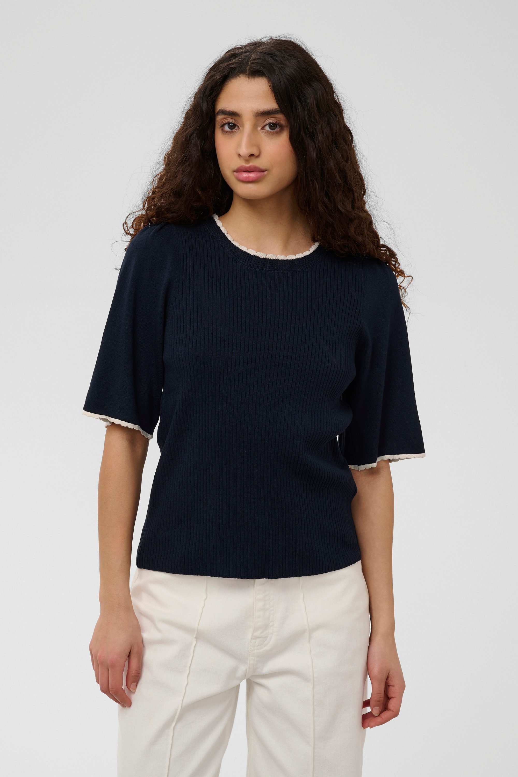 SOAKED IN LUXURY Kurzarmbluse Kurzarm-Bluse SLLysandra