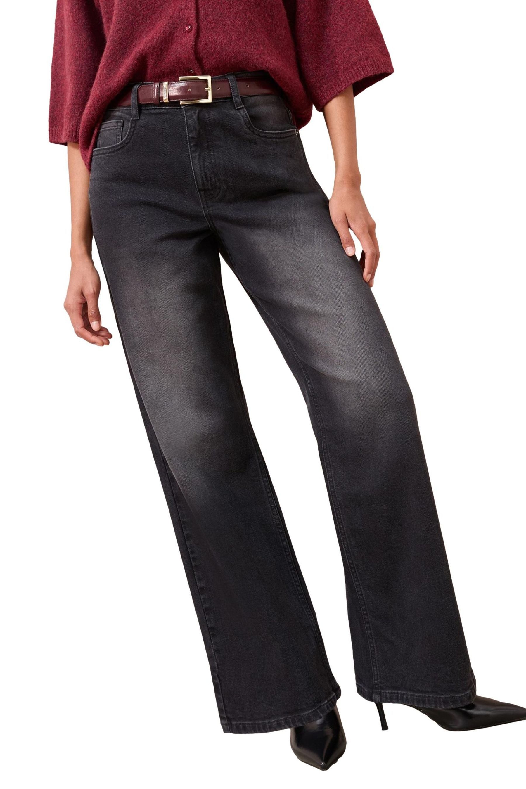 Weite Jeans Friends Like These Alltagsjeans mit weitem Bein