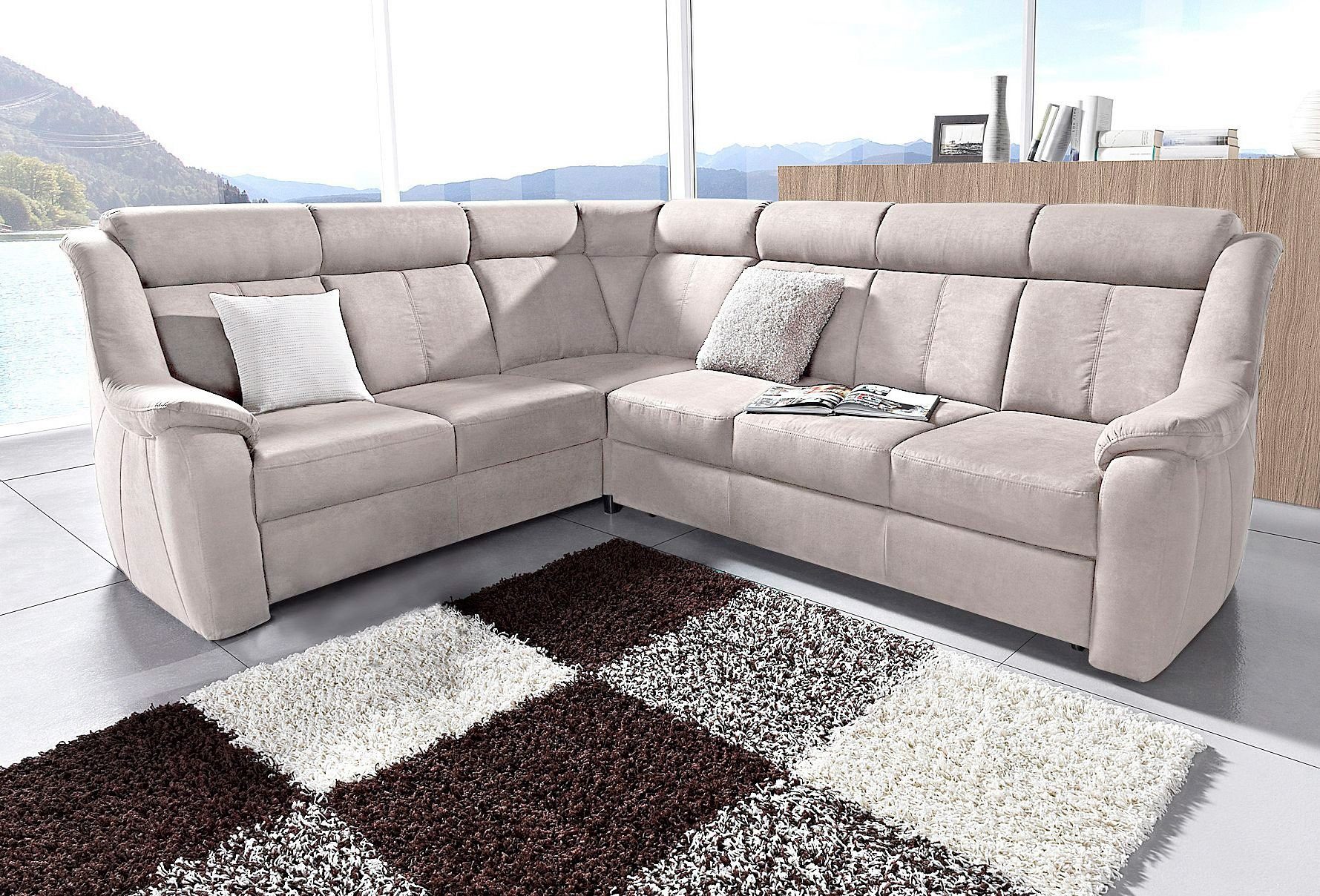 sit&more Ecksofa Basel L-Form, wahlweise mit Relaxfunktion