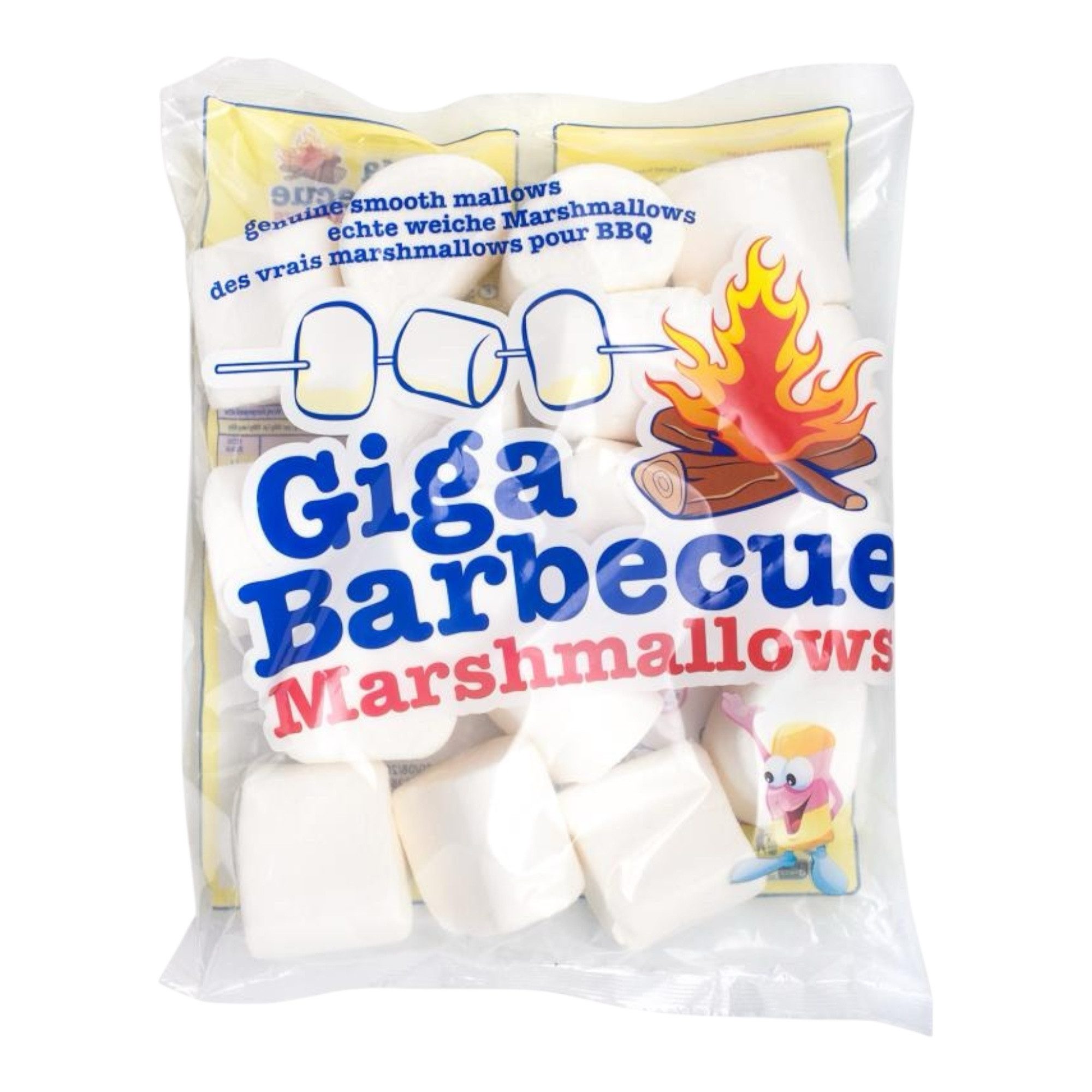 Mr. Mallo Süßigkeit Mr. Mallo Giga Barbecue Marshmallows 3x400g – XXL Mäusespeck, 3 x 300 g, (Großverpackung Paketpreis, XXL Mäusespeck 3x 400g zum Grillen & La – Bild 4 von 5
