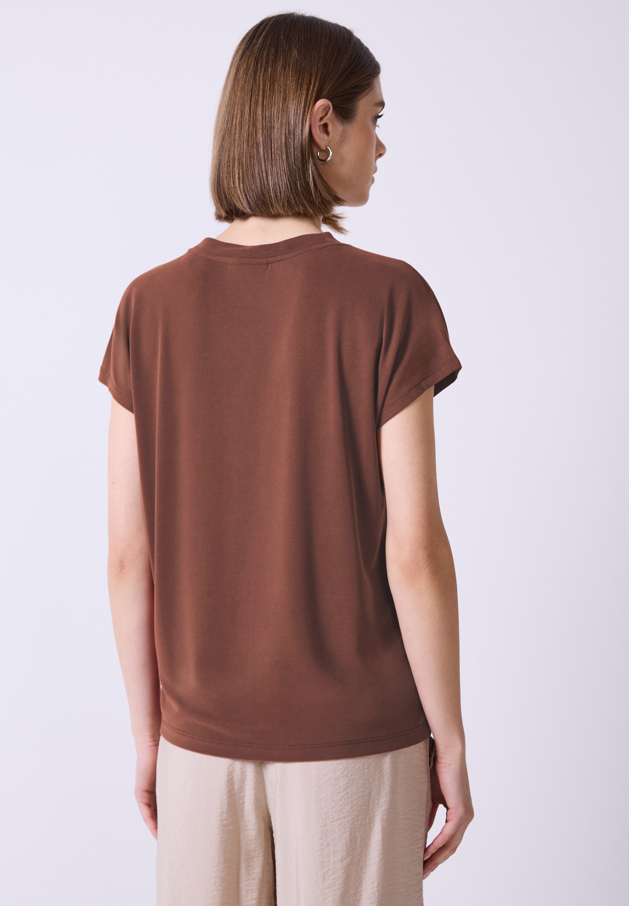 STREET ONE STUDIO T-Shirt mit Rundhalsausschnitt günstig online kaufen