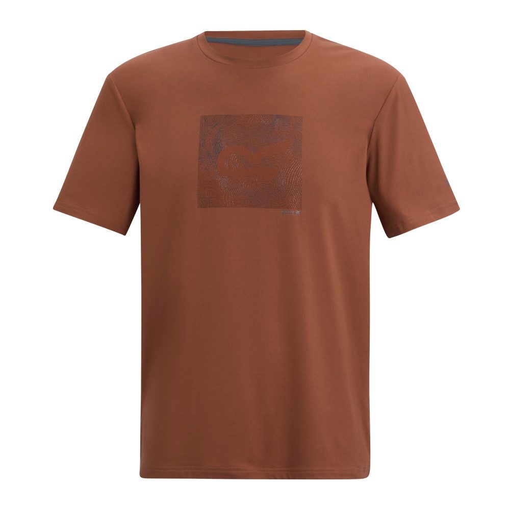 Regatta T-Shirt Regatta Fingal Stretch T-Shirt mit Graphic-Print für Herren