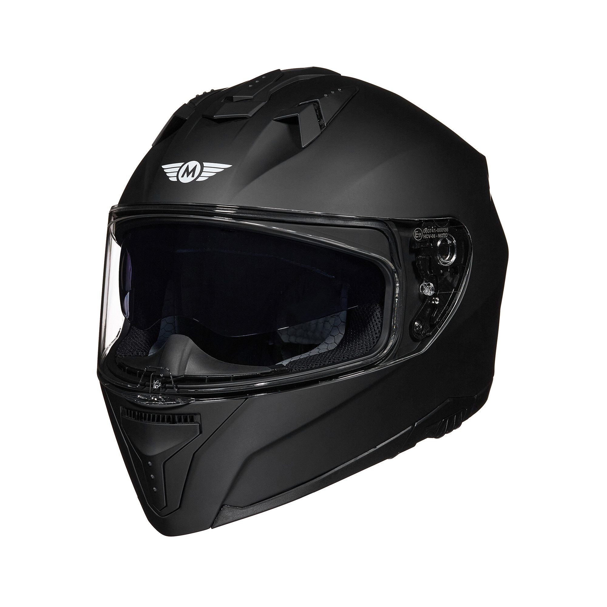 MOTO HELMETS Motorradhelm AF-77, Helm für Motorrad, Roller & Scooter, Schnellverschluss, nur 1350g