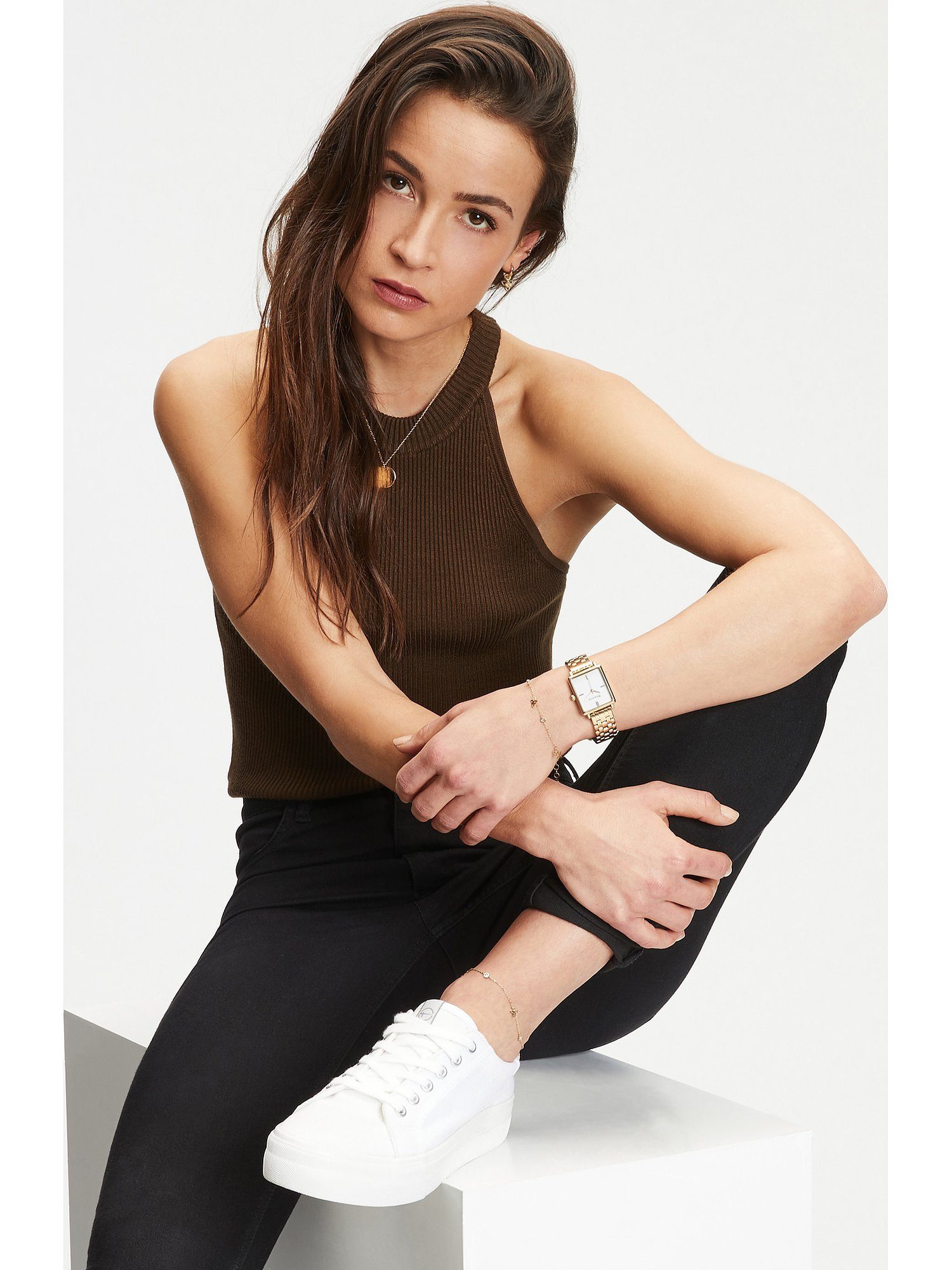 Tamaris Paar Creolen Tamaris Damen-Creolen Edelstahl 1 Zirkonia (Paar)