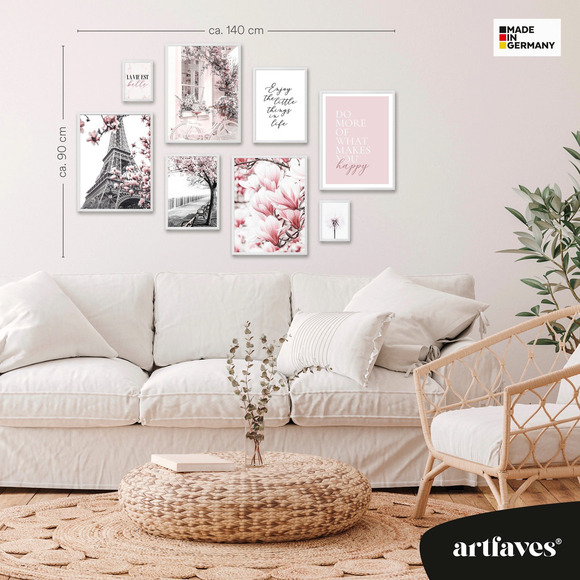 ARTFAVES Bilder-Collage Poster Set - SPRING IN PARIS - Deko Wandbilder fash günstig online kaufen