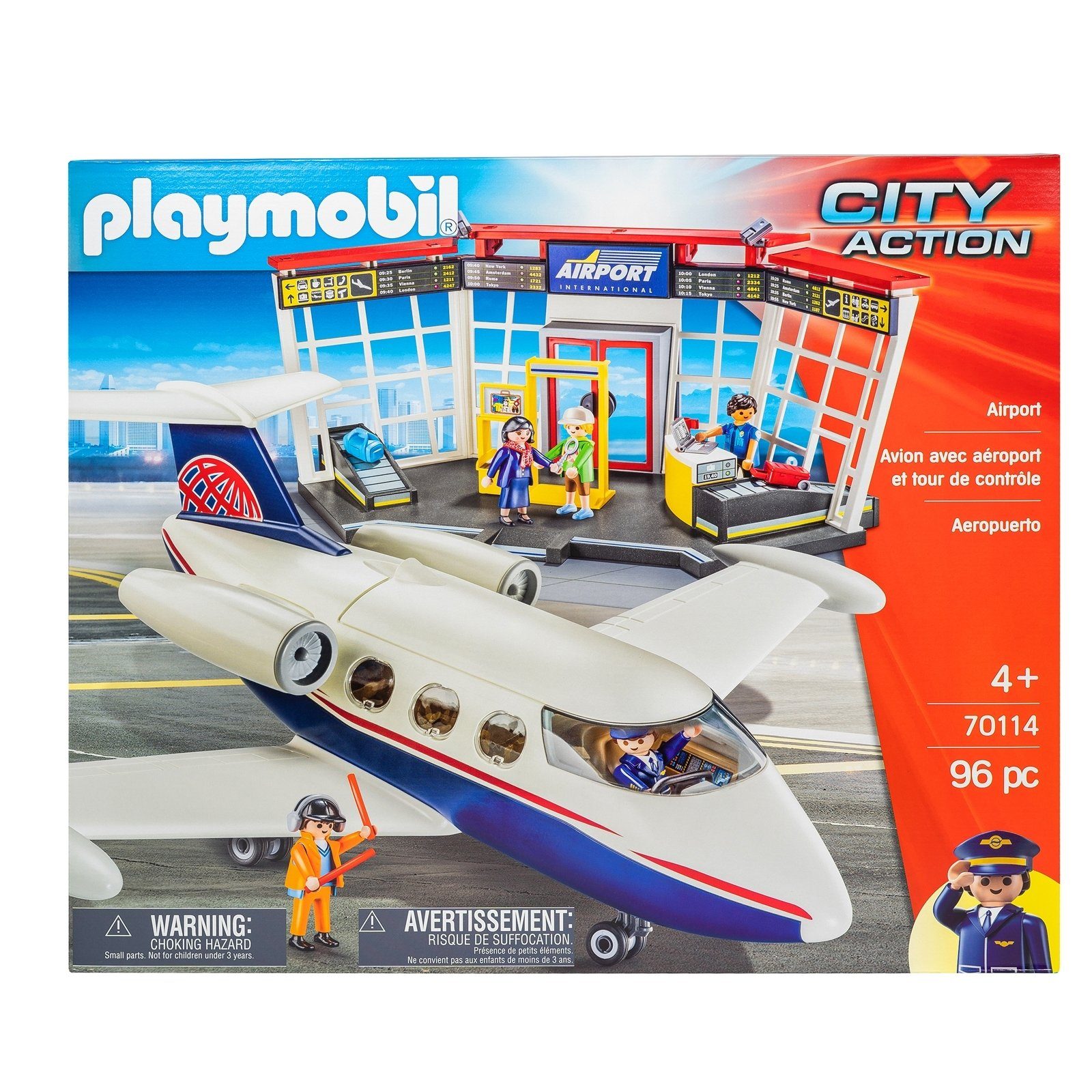 Playmobil® Konstruktions-Spielset »70114 Flughafen mit Flugzeug«