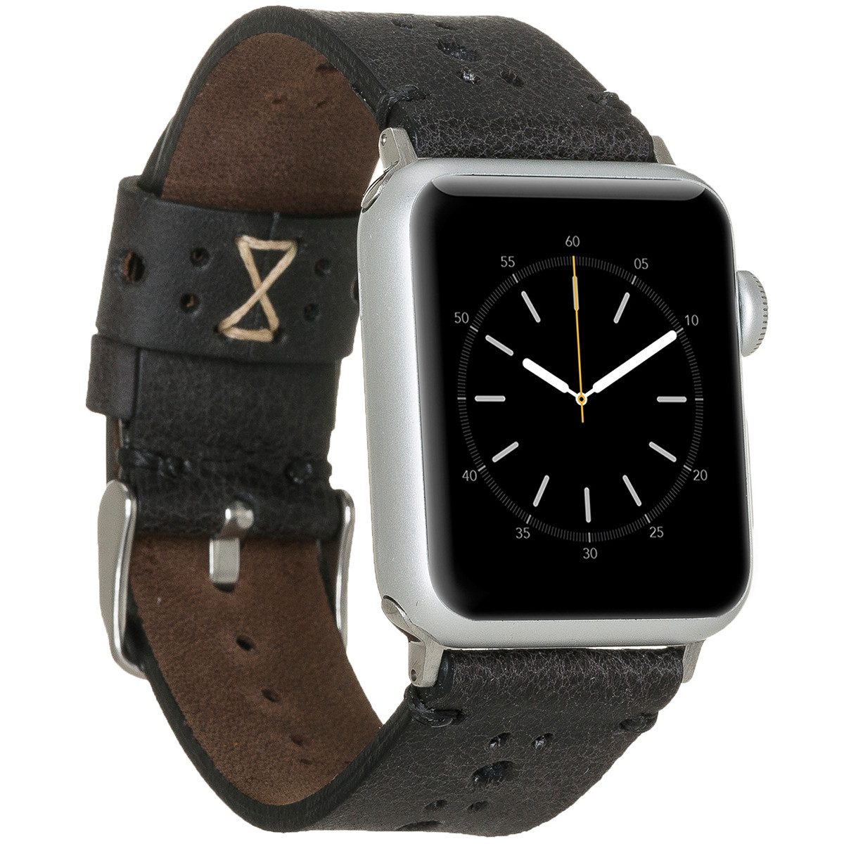 Burkley Smartwatch-Armband Exklusives Vintage Lederarmband, Handmade Stil 07