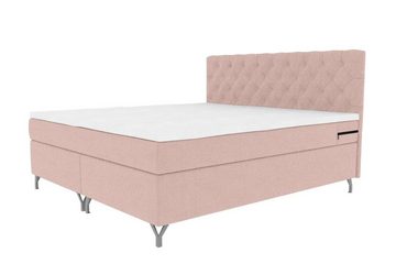 99rooms Boxspringbett Prestige (Schlafzimmerbett, Bett), 140/160/180 x 200 cm, mit Bonellfederkern Matratze und Topper