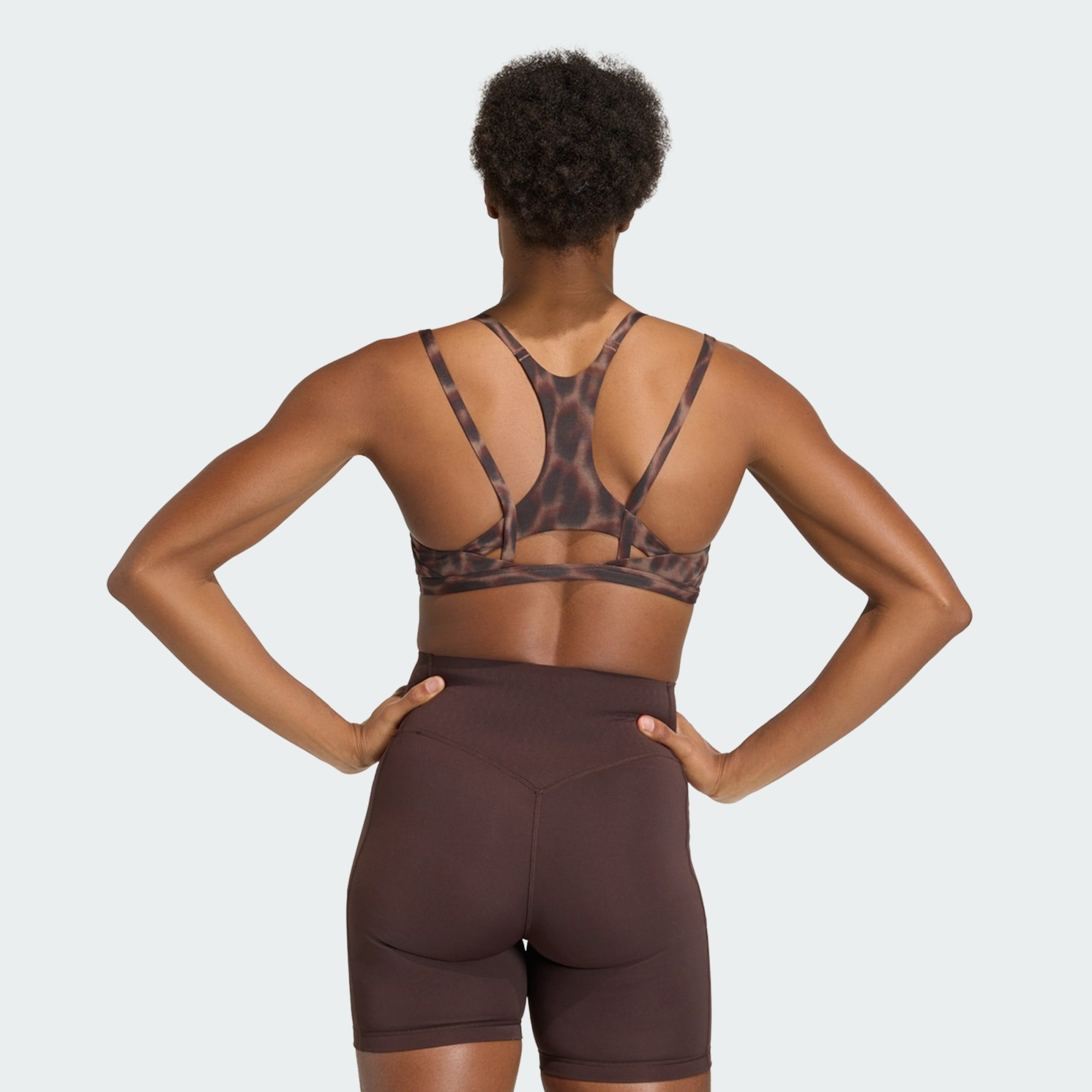adidas Performance Sport-BH OPTIME LEOPARD TRÄGER-BH MIT LEICHTEM HALT (1-tlg)