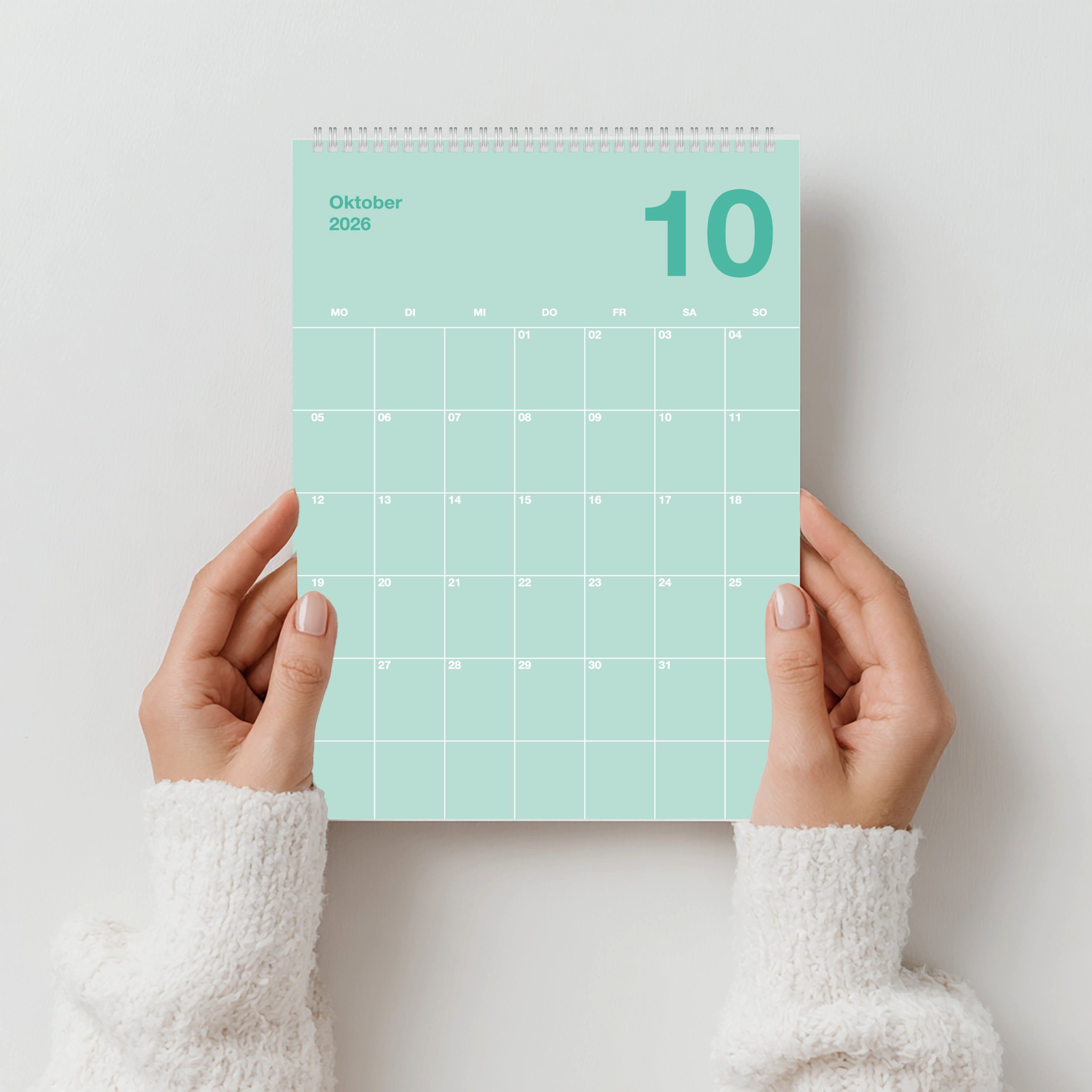 heaven+paper Tischkalender Tischkalender A5, der bunte, hochwertig verarbeitet & modernes Design, Hergestellt in Deutschland