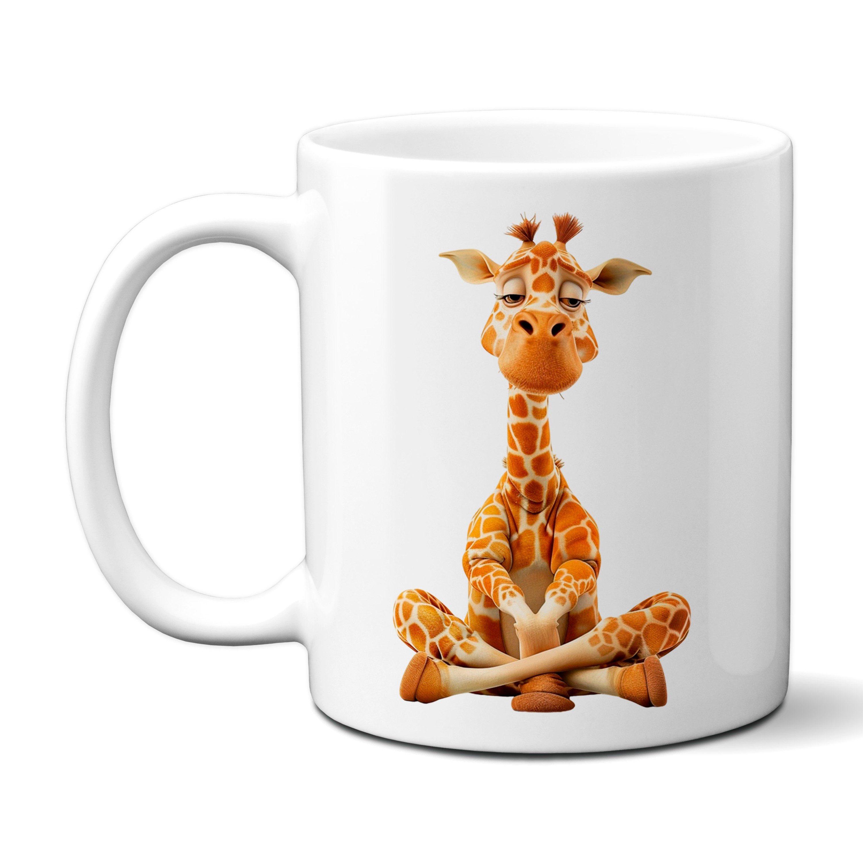 TASSENKING Tasse, Süße Giraffe mit entspanntem Blick