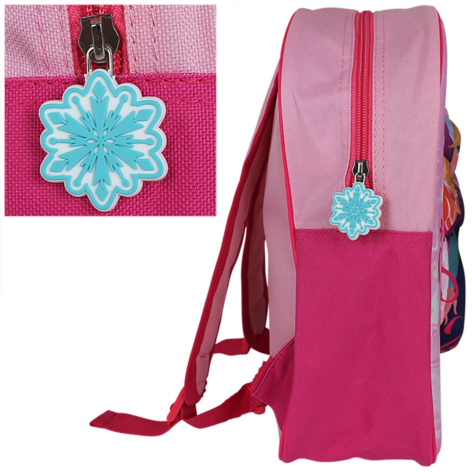 Kindertasche Tasche 3D Pinker Kinder Design Rucksack Mädchen, Kinderrucksack Motiv Prinzessin mit