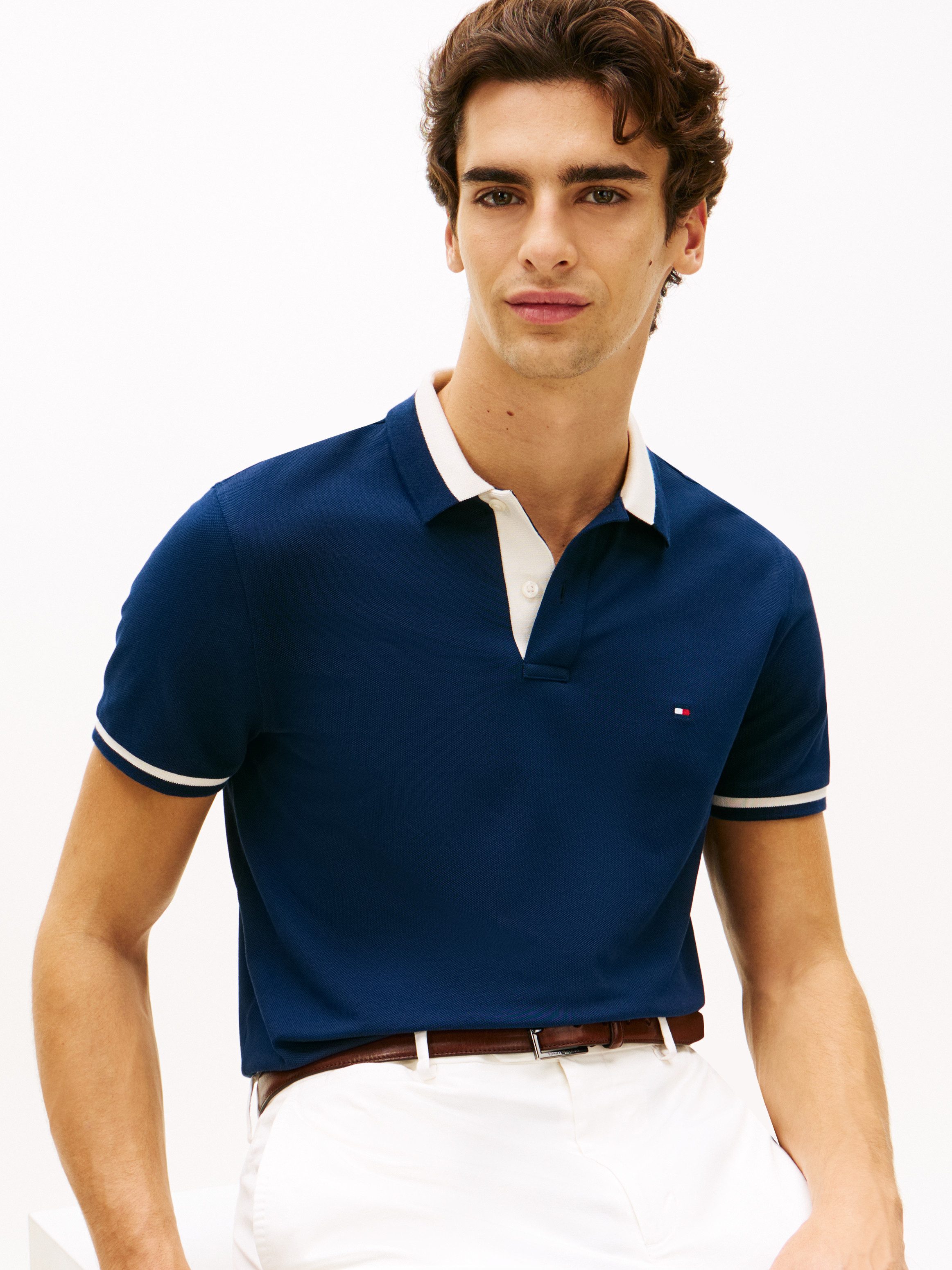 Tommy Hilfiger Poloshirt CONTRAST COLLAR BLOCK Regular fit mit Polokragen