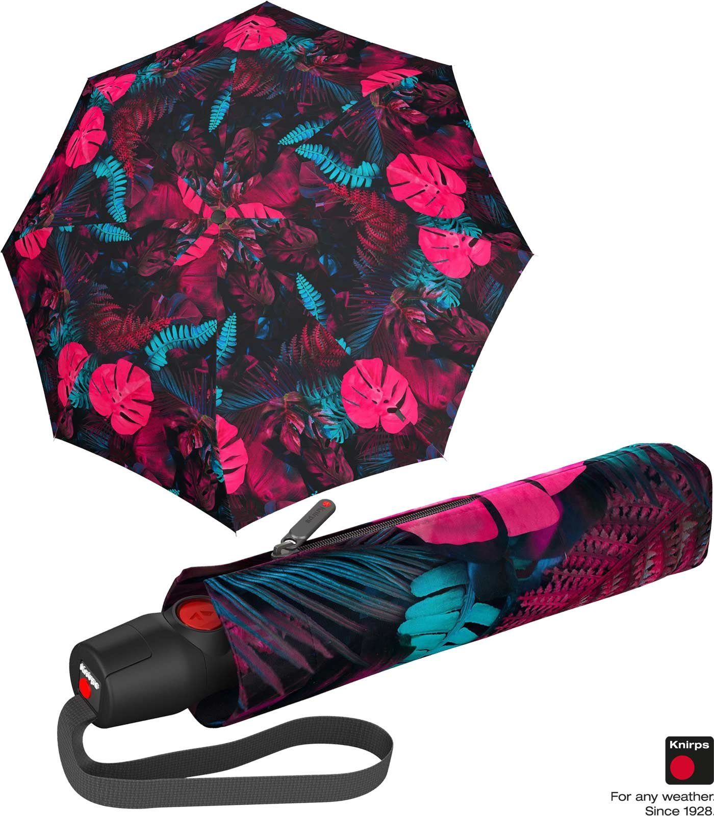 Knirps® Taschenregenschirm T.200 Duomatic Auf-Zu-Automatik UV-Schutz - utopia magma, stabil und sturmfest