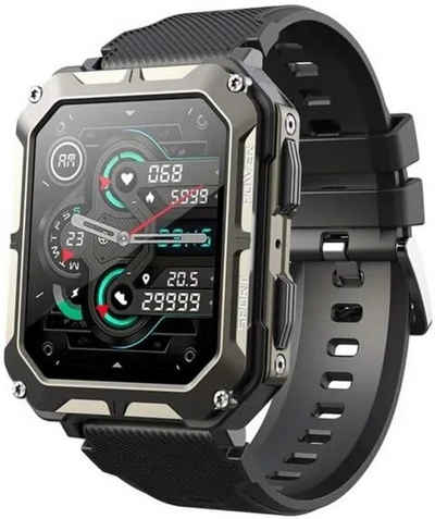 Cubot C20 Pro Smartwatch (1.8 Zoll, Andriod iOS), 7 Tage Akkulaufzeit Herzfrequenz IP67 Benachrichtigungen Bluetooth 5.0
