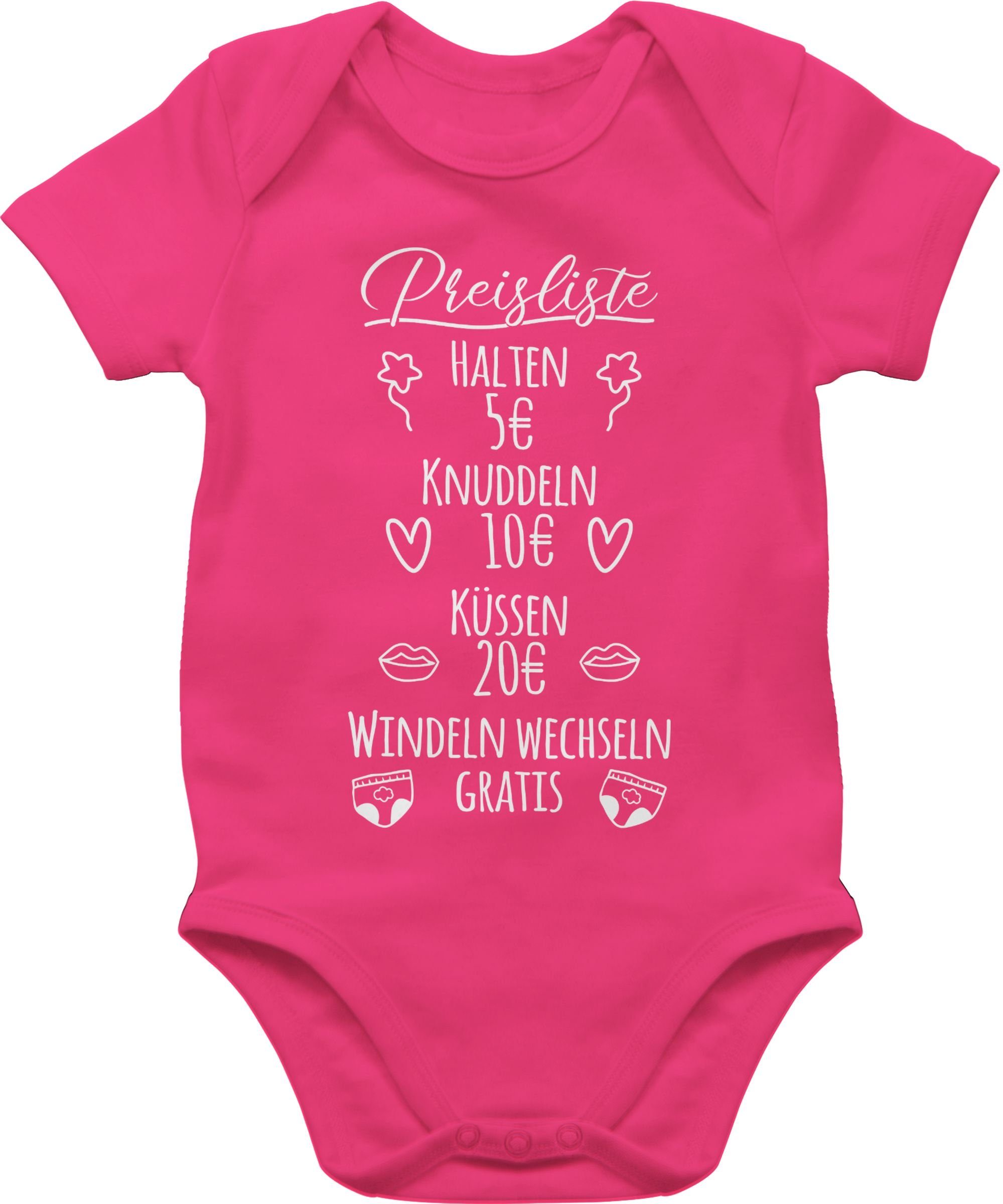 Shirtbody Preisliste Baby