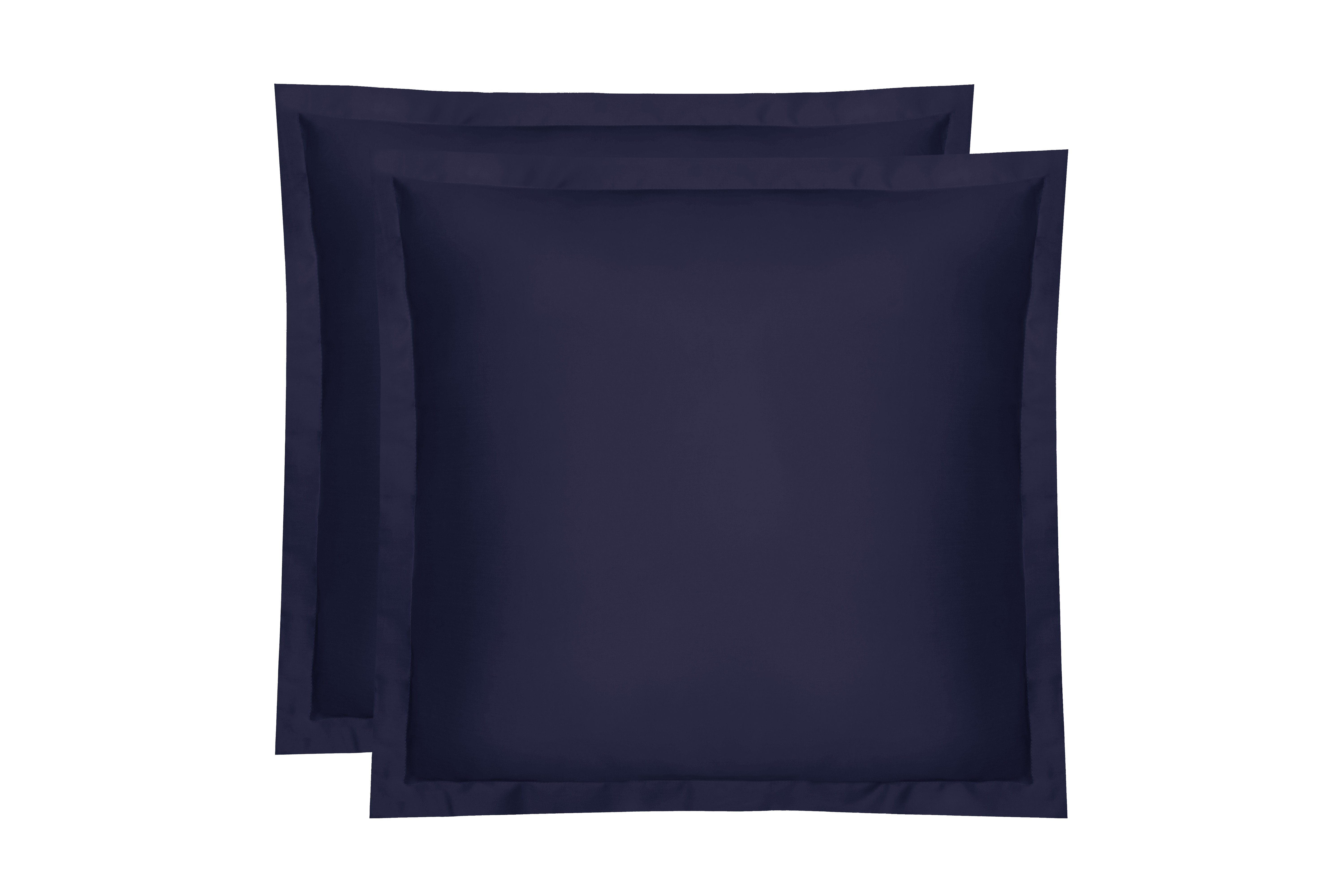 Amqua Kissenbezüge Mako Satin Kissenbezug mit Reißverschluss, Premium Bettwäsche, (2 Stück), 100% ägyptische Baumwolle, kuschelig weich