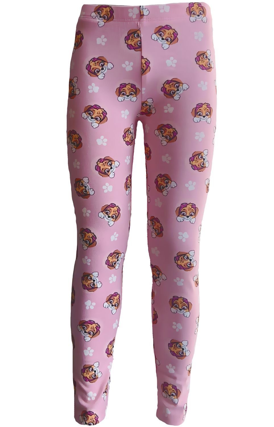PAW PATROL Leggings Paw Patrol Mädchen Leggings – Rosa Skye All-over-Print Kinderhose Mädchen Leggings Sommerhose
