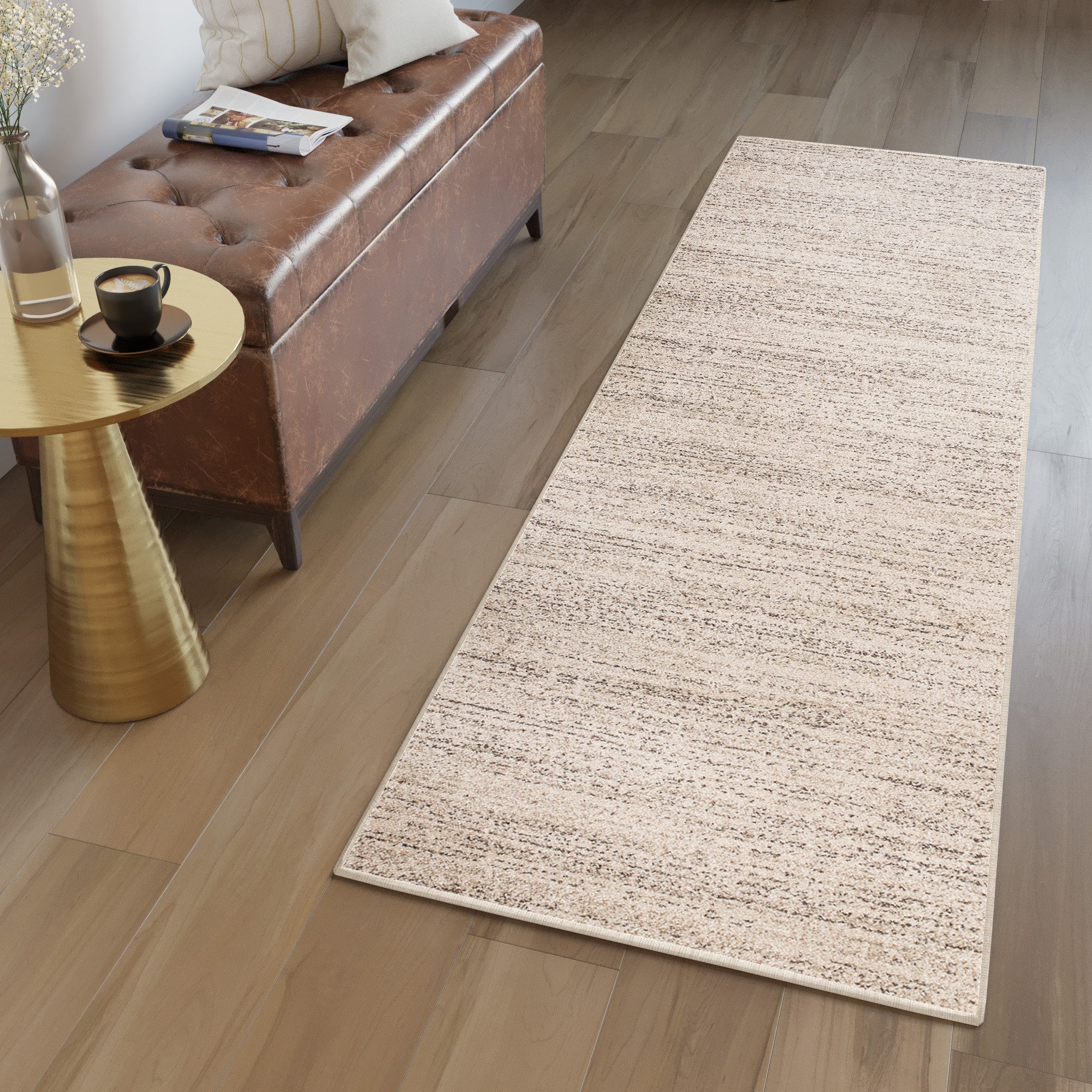 Tapiso Läufer SARI, rechteckig, Höhe: 10 mm, Kurzflor Flurläufer, pflegeleicht, Wohnzimmer Schlafzimmer Flur Küche