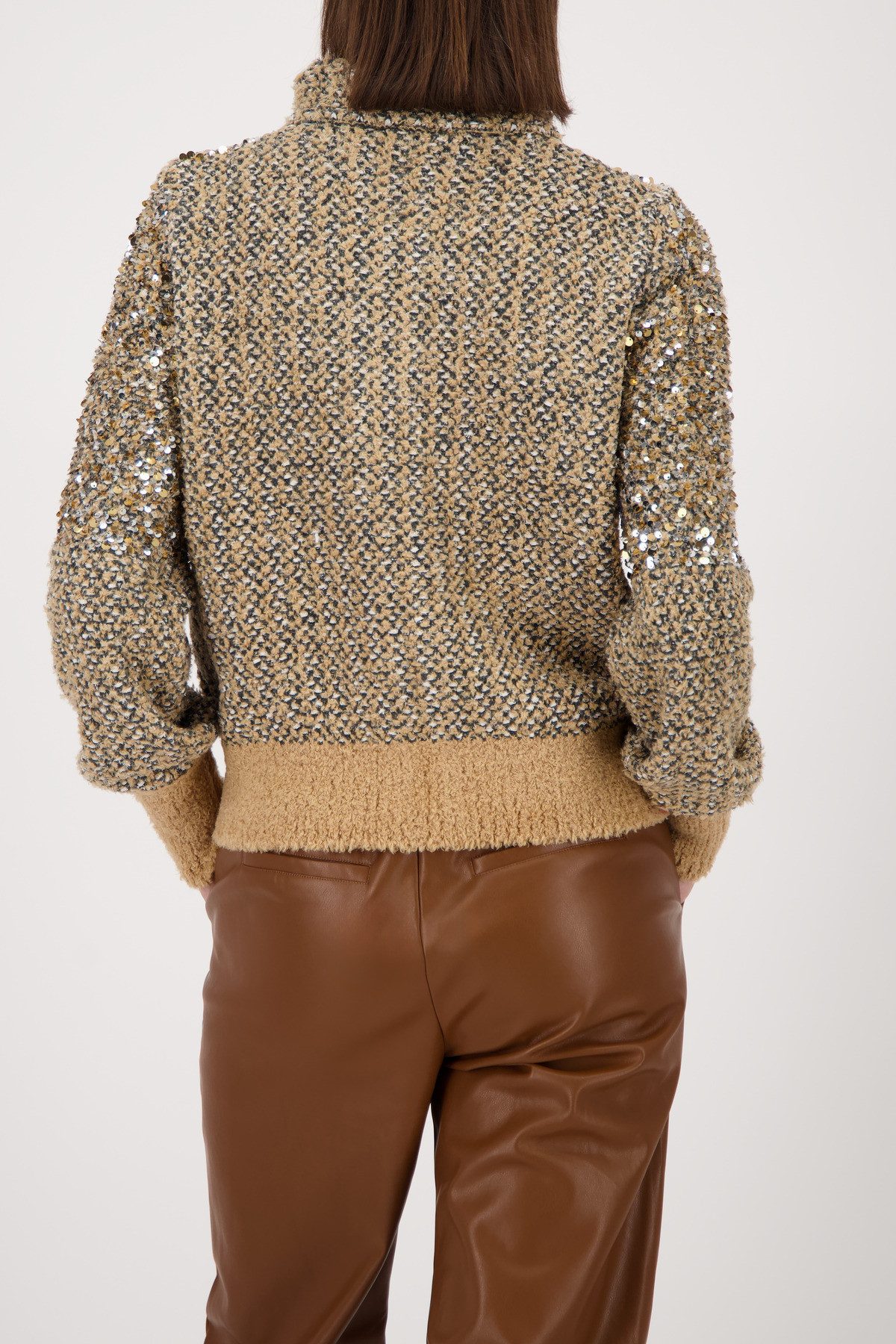 Monari Strickjacke Regular fit mit Stehkragen günstig online kaufen