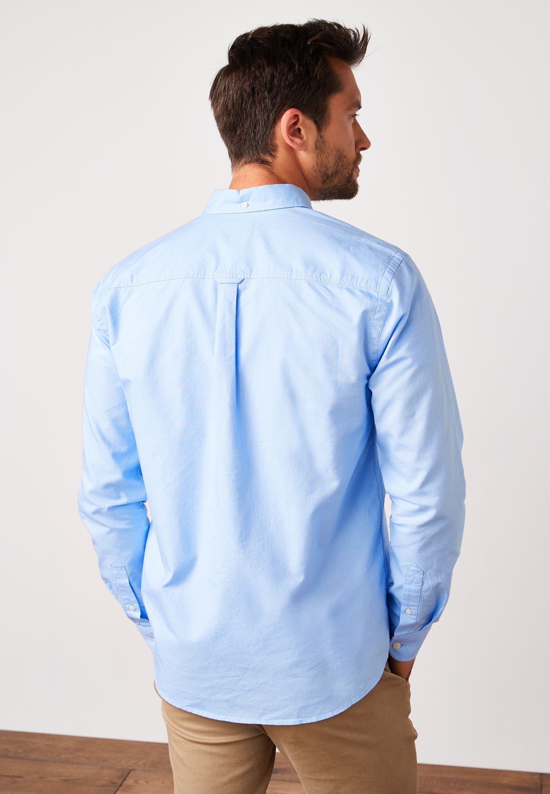 Herren Hemden Next Langarmhemd Langärmeliges Oxfordhemd-Oversize-Fit