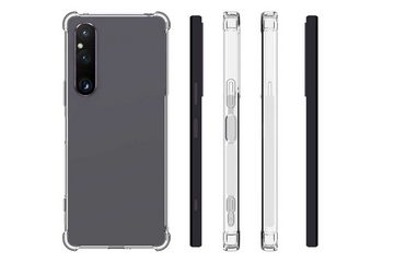 mtb more energy Smartphone-Hülle Clear Armor Soft für Sony Xperia 1 V (6.5), mit Anti-Shock Verstärkung