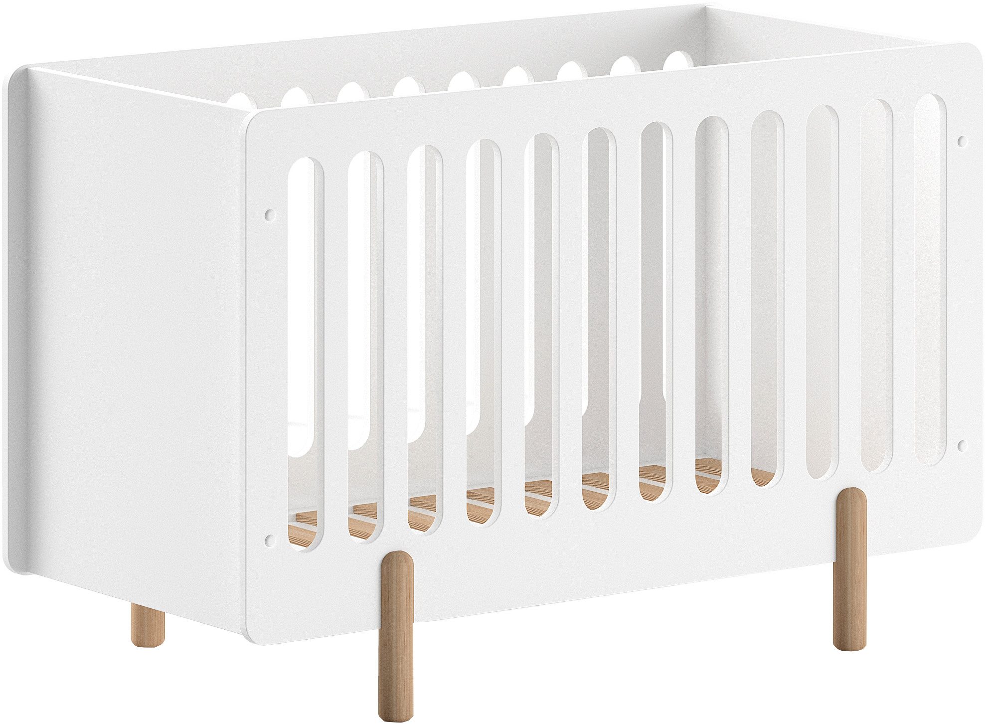 Vipack Kinderbett (Made in Europe), mit verstellbarem Lattenrost, hochwertig lackierte Oberfläche Weiß