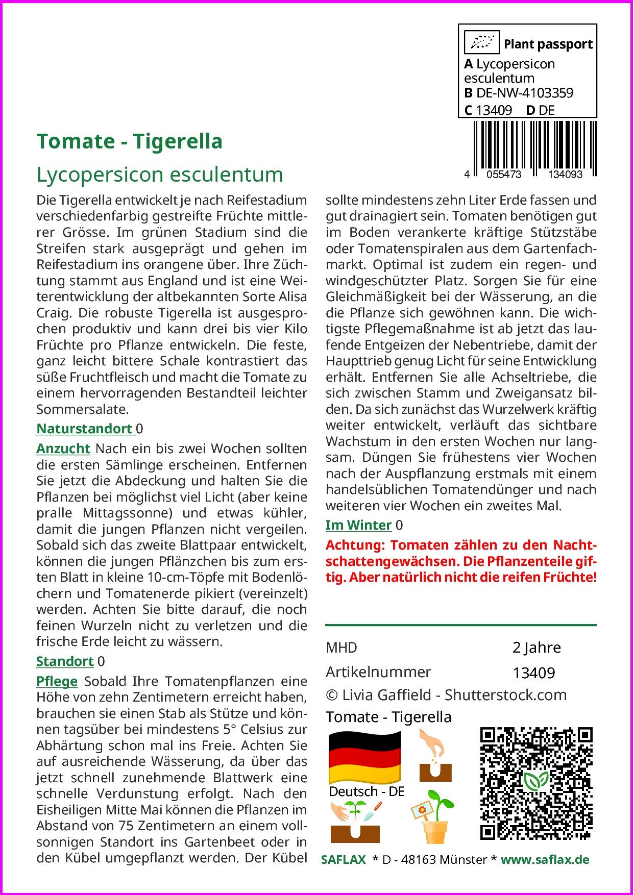 SAFLAX Gemüsesamen SAFLAX - Samen - günstig online kaufen