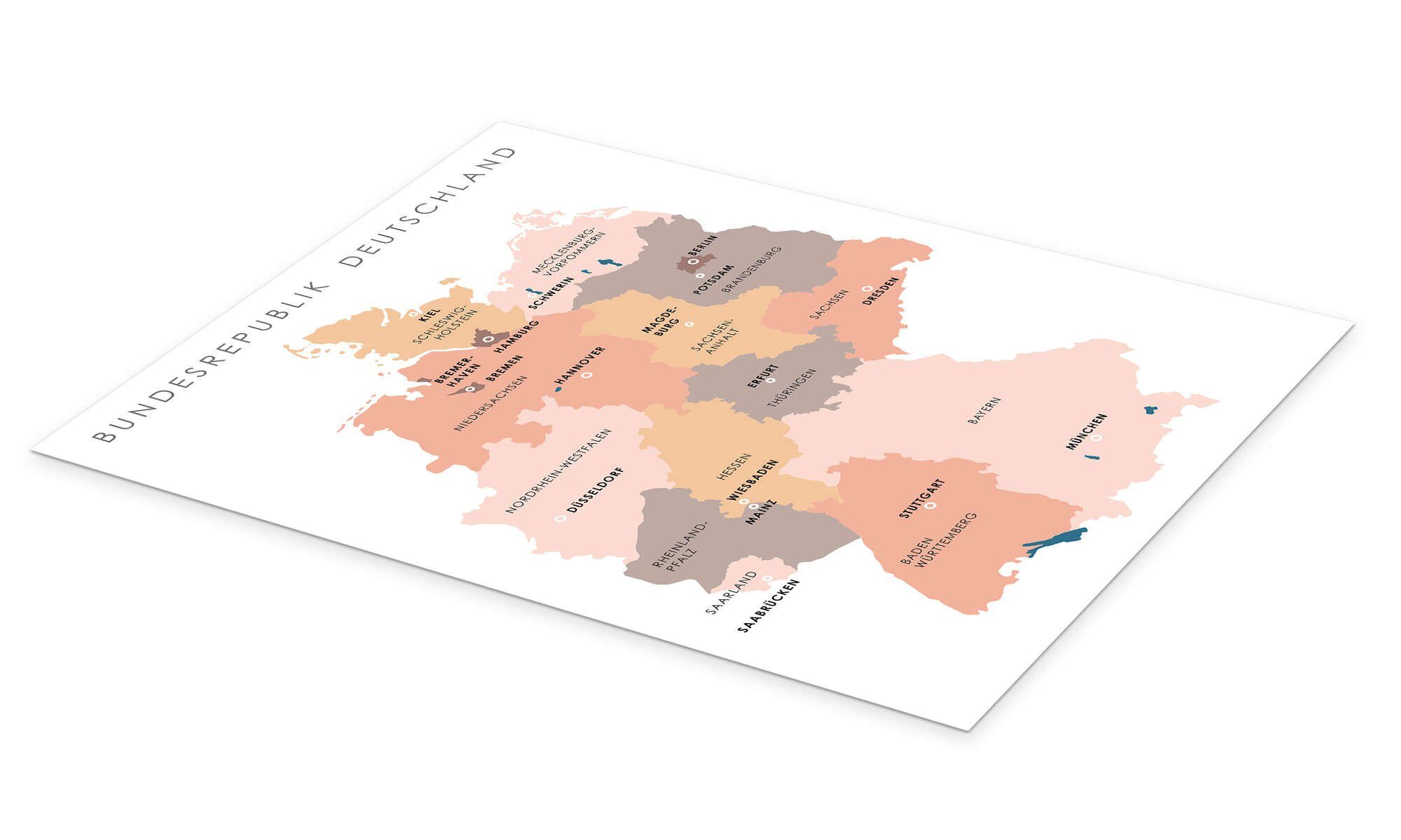 Posterlounge Poster Editors Choice, Bundesländer und günstig online kaufen