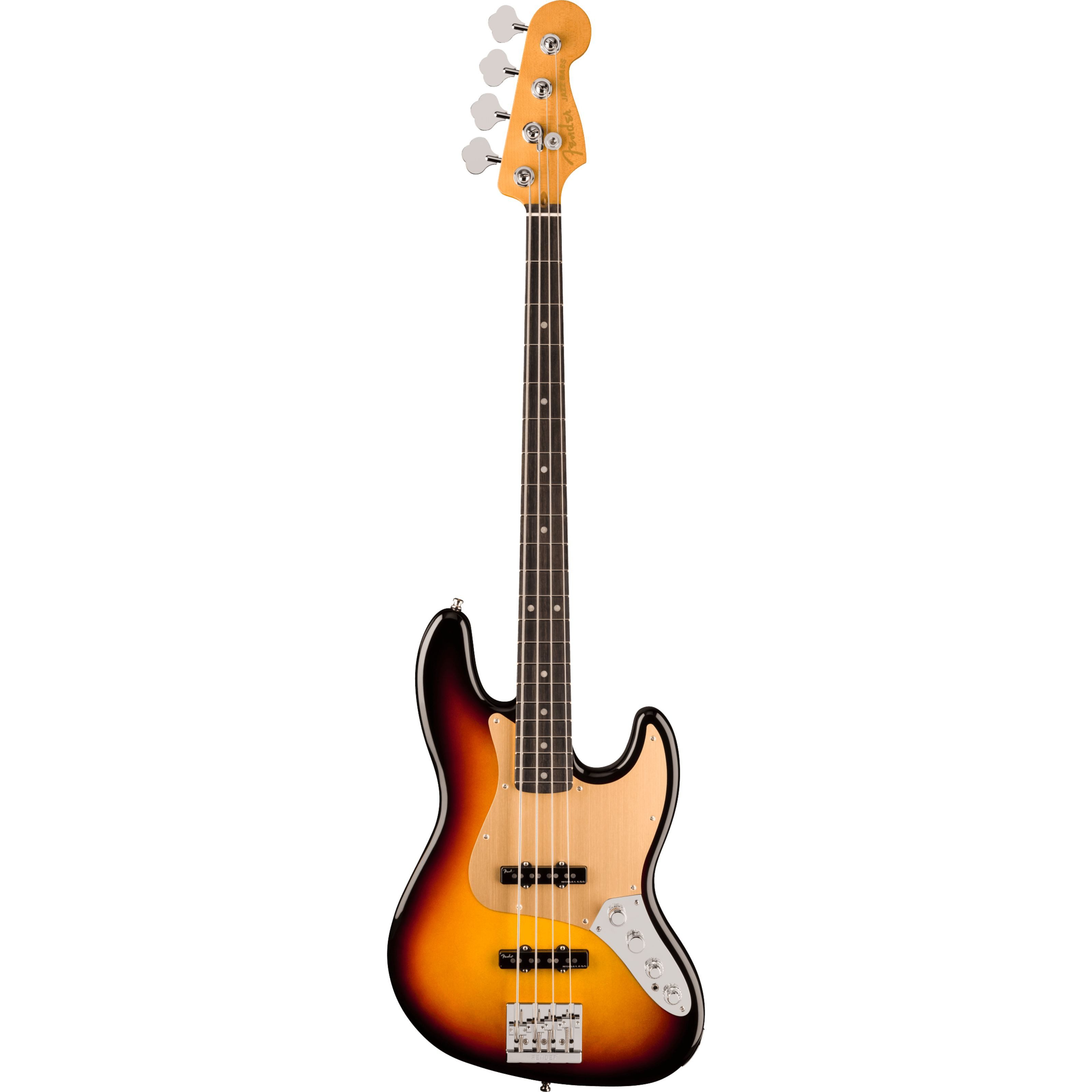 Fender E-Bass, E-Bässe, 4-Saiter E-Bässe, American Ultra II Jazz Bass EB Ultraburst - E-Bass