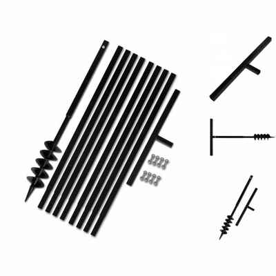 vidaXL Handerdbohrer Erdbohrer mit Griff 100 mm Verlängerungsrohr 9 m