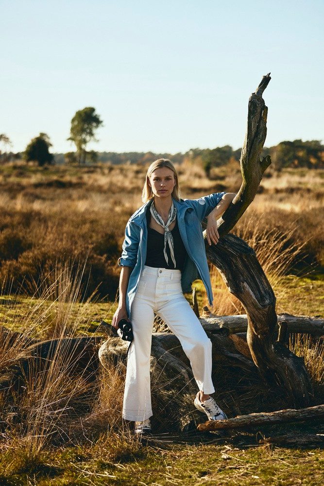 District Funktionsjacke Übergangsjacke Forget Me Not (mit Kapuze, wasserabweisend) blau Damen