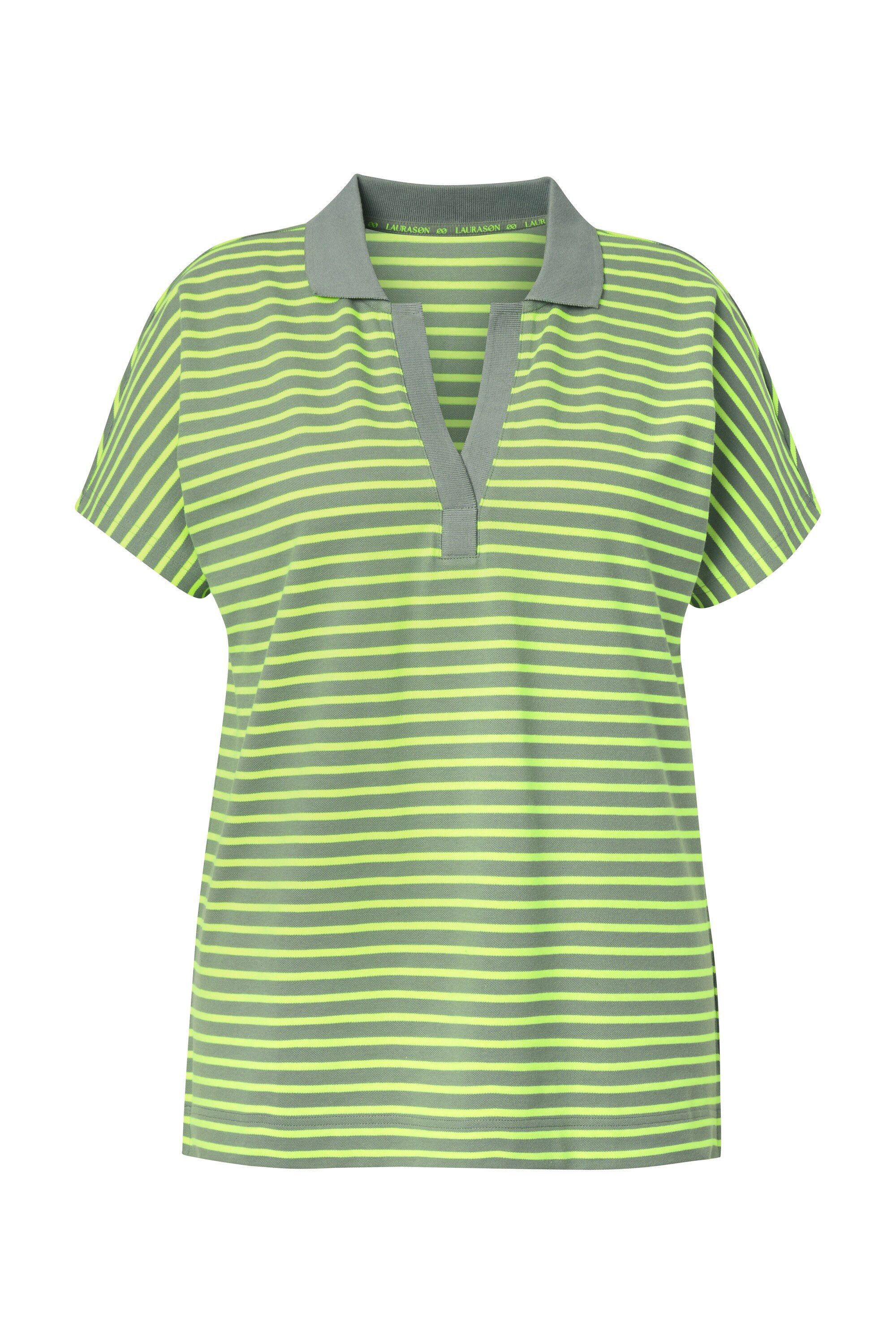 Laurasøn T-Shirt Poloshirt Ringel Polokragen 1/2 günstig online kaufen