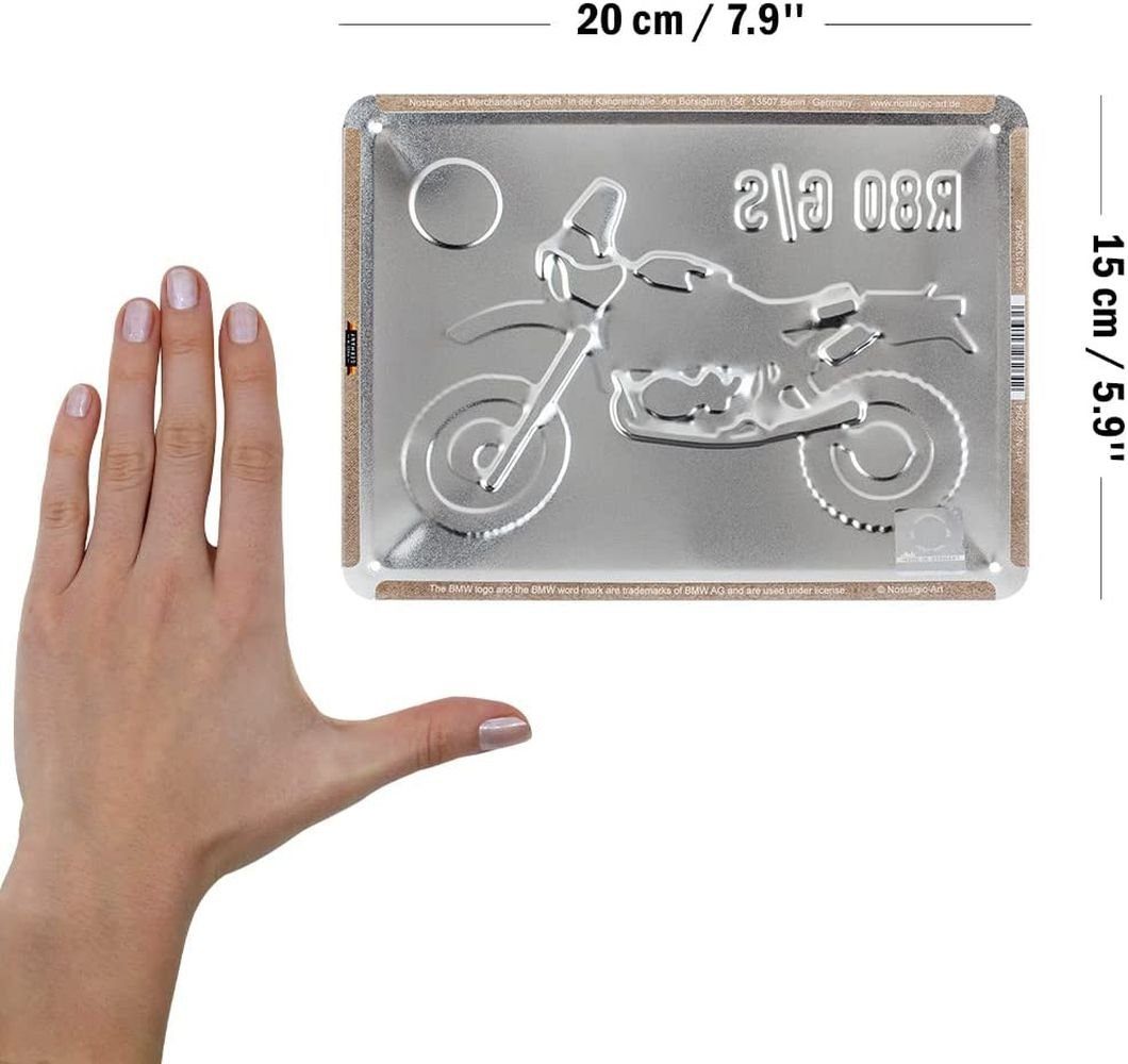 Nostalgic-Art Metallschild Blechschild 15x20 cm - BMW - BMW R 80 G/S Paris günstig online kaufen