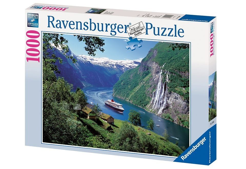 FSC® Made Norwegischer Ravensburger Wald 1000 Puzzleteile, Germany, schützt weltweit Fjord, - - Puzzle in