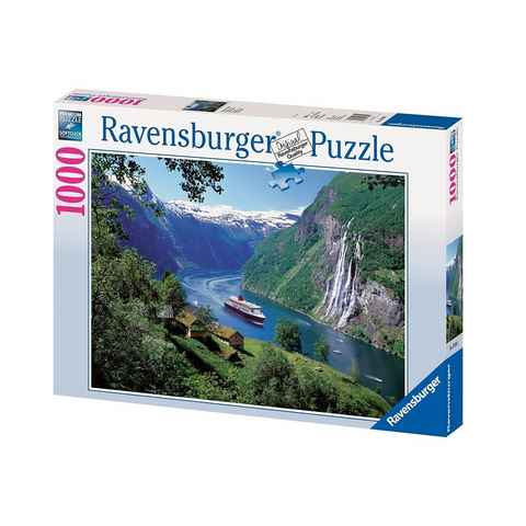 Ravensburger Puzzle Norwegischer Fjord, 1000 Puzzleteile, Made in Germany, FSC® - schützt Wald - weltweit