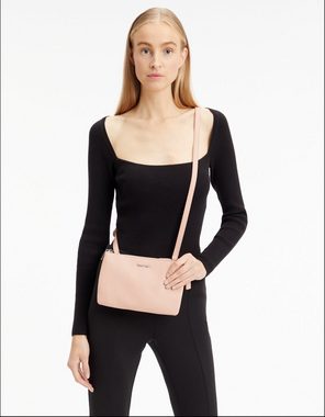 Calvin Klein Umhängetasche CK MUST EW DBL CMPT CROSSBODY, im kleinen Format