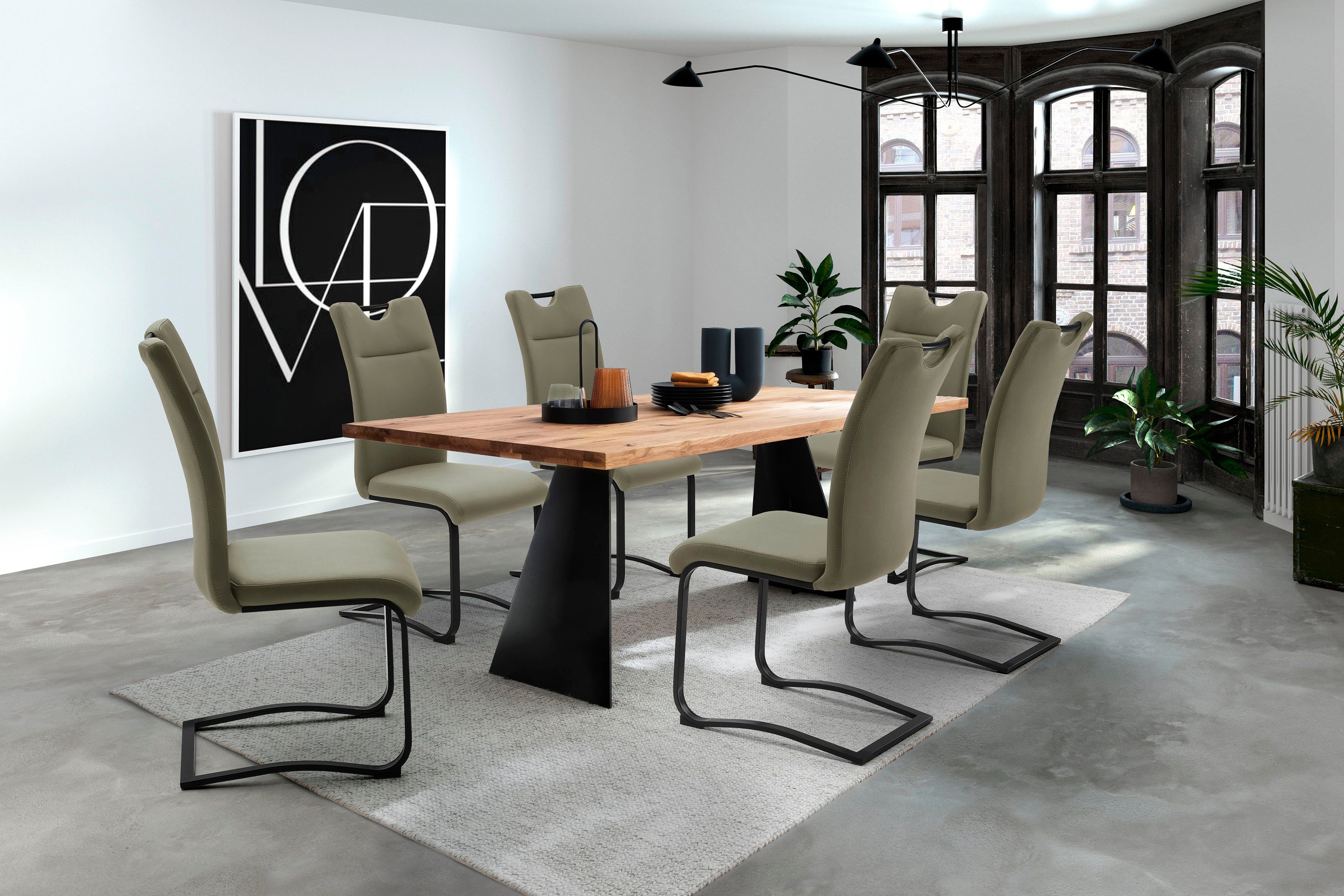 MCA furniture Esstisch Goa, Massivholz in Esstisch Massiv Tisch, Wildeiche FSC-Zertifiziert