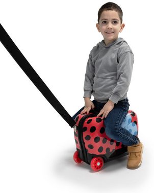Heys Kinderkoffer Kinderkoffer Heys Kids Ride-On Luggage, 4 Rollen, Kindergepäck, Kindertrolley, Marienkäfer, Kabinengepäck