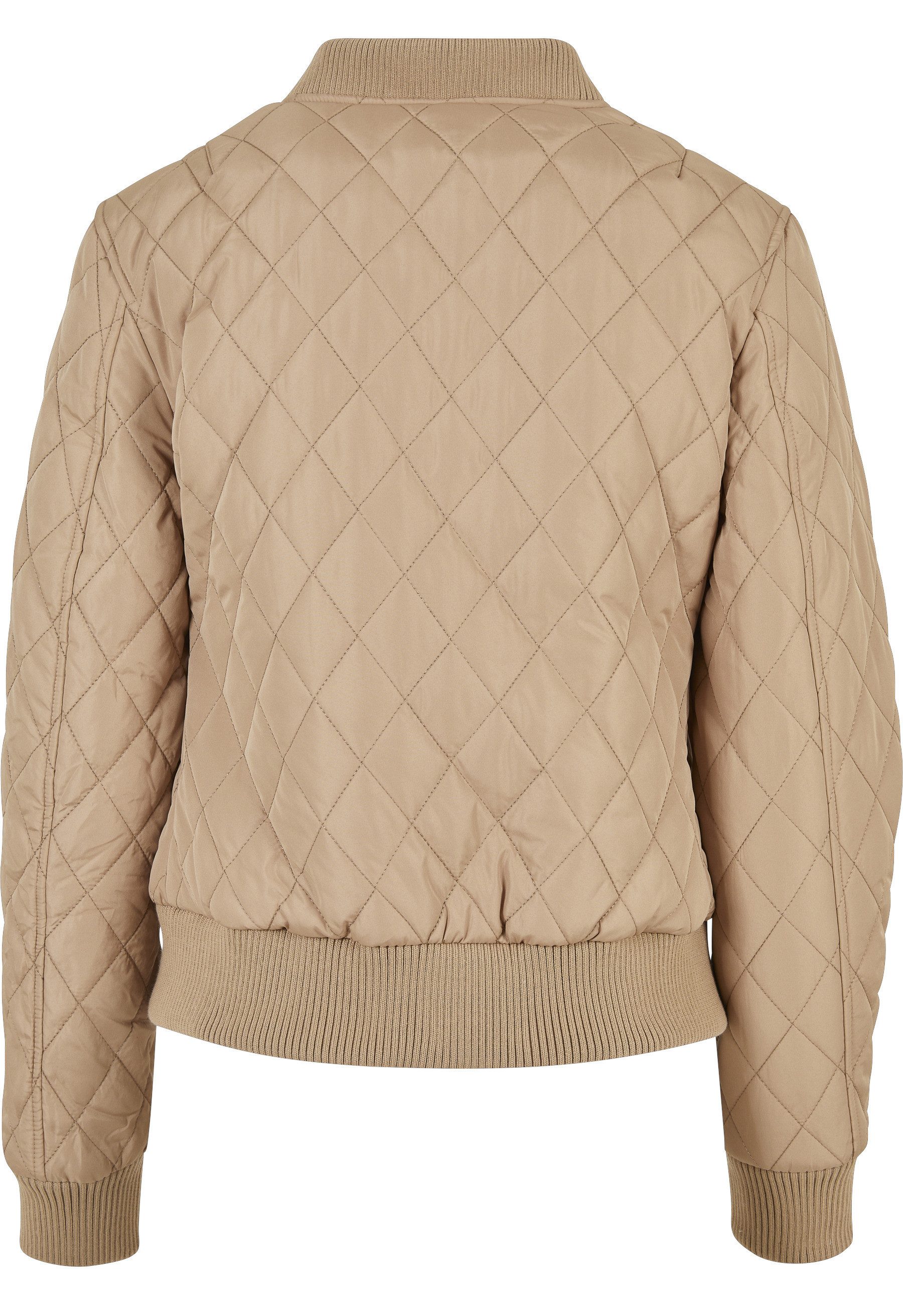 URBAN CLASSICS Langmantel Urban Classics Damen Ladies Diamond Quilt Nylon Jacket