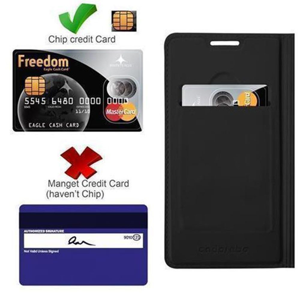 Cadorabo Handyhülle für Samsung Galaxy A3 2016 Hülle Samsung Galaxy A3 2016, Schutzhülle Hülle mit Standfunktion, Magnetverschluss und Kartenfach